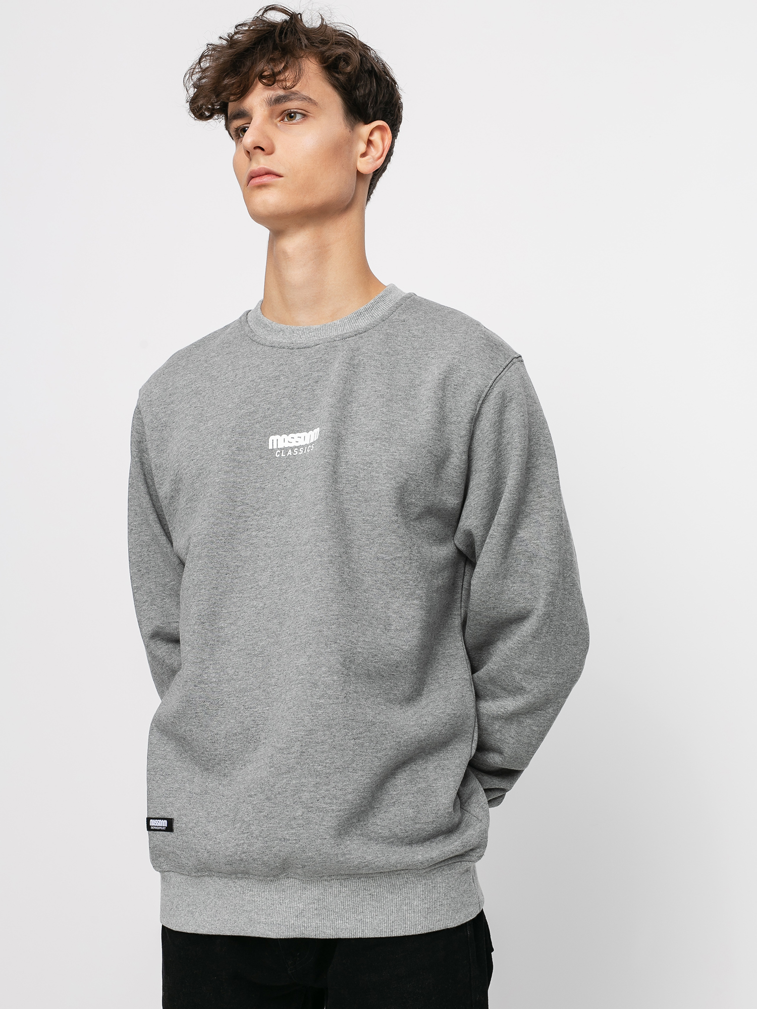 Bluza MassDnm Classics Small Logo (lt heather grey)
