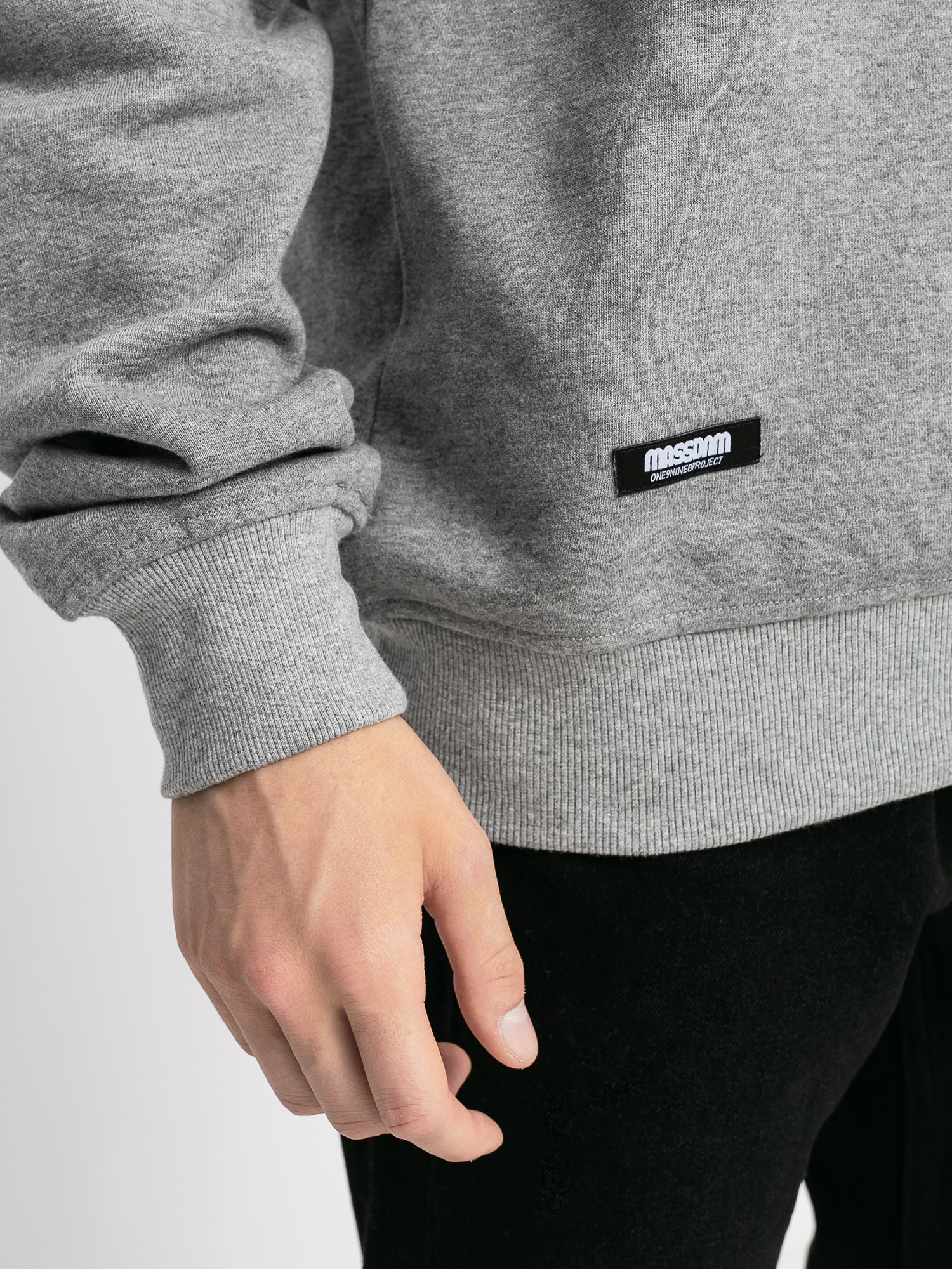 Bluza MassDnm Classics Small Logo (lt heather grey)