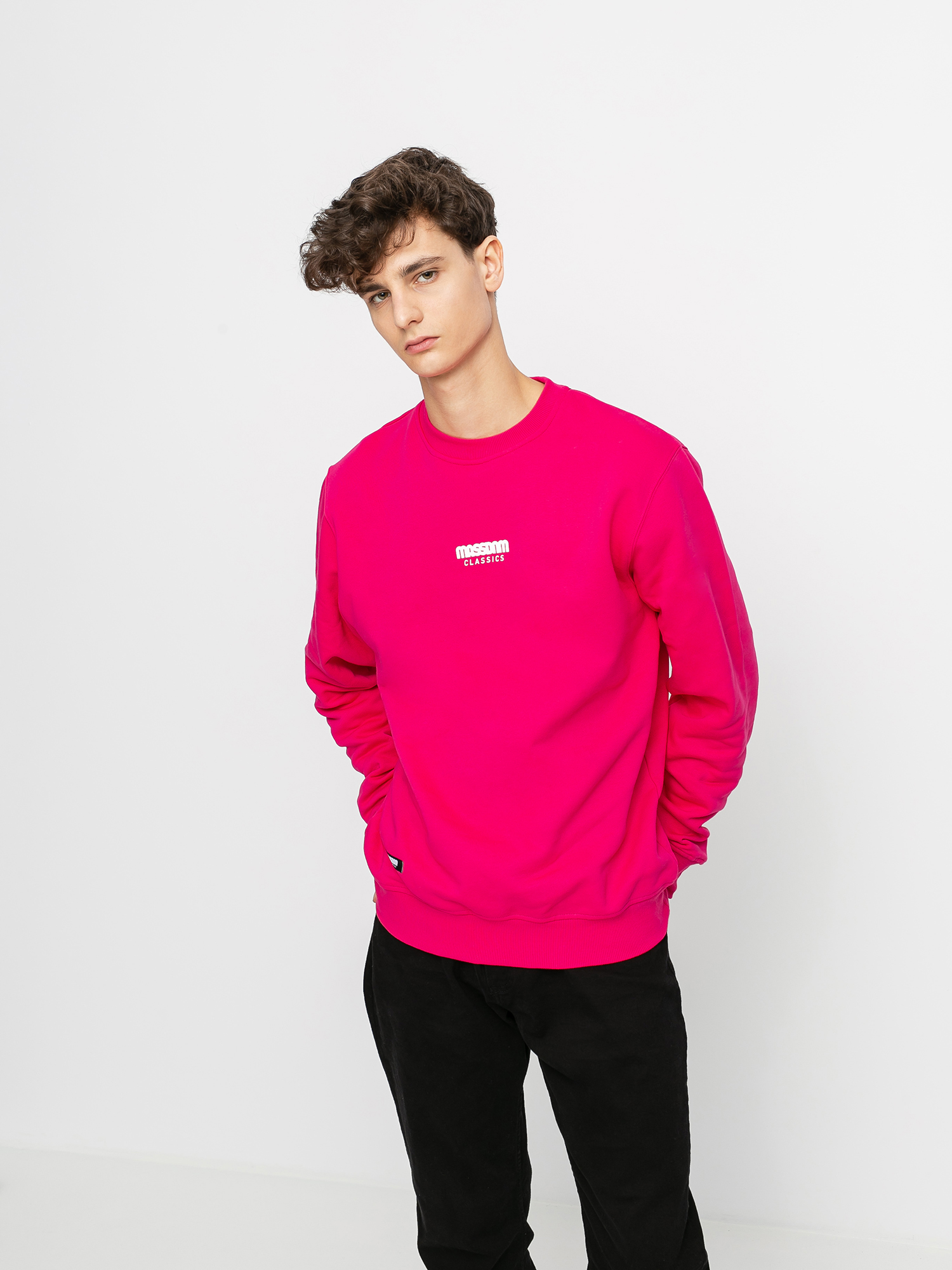 Bluza MassDnm Classics Small Logo (magenta)