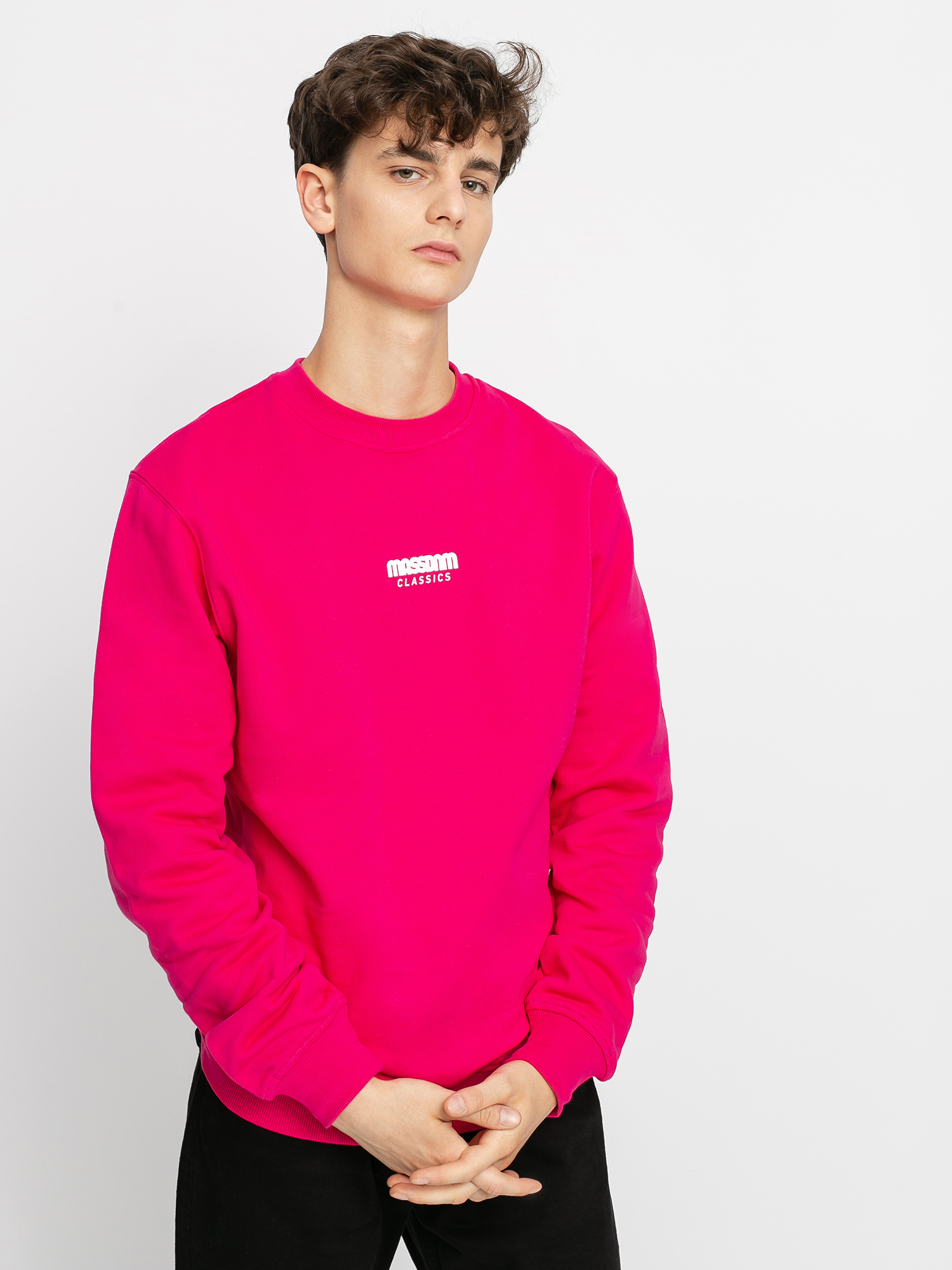 Bluza MassDnm Classics Small Logo (magenta)