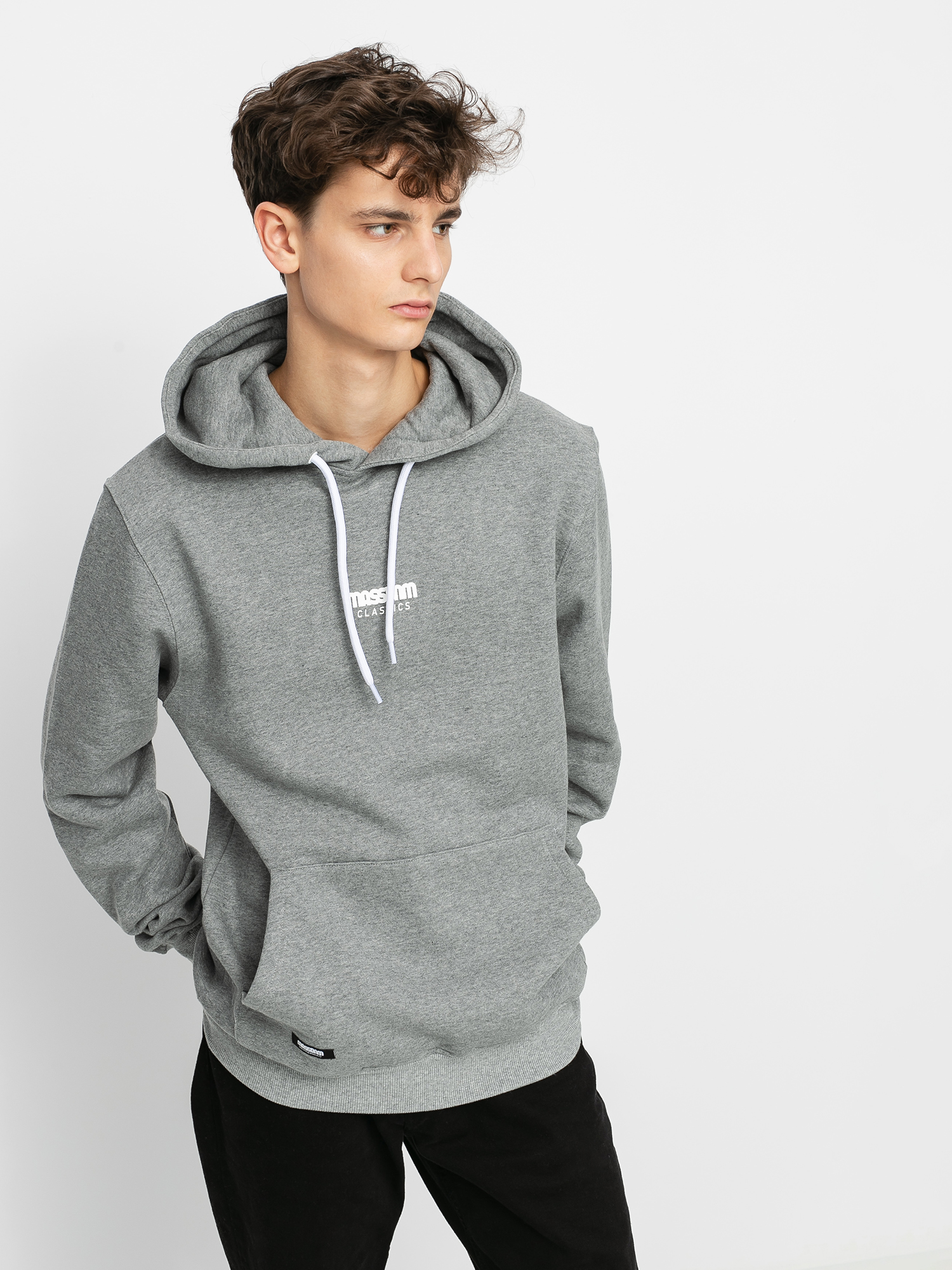 Bluza z kapturem MassDnm Classics Small Logo HD (lt heather grey)