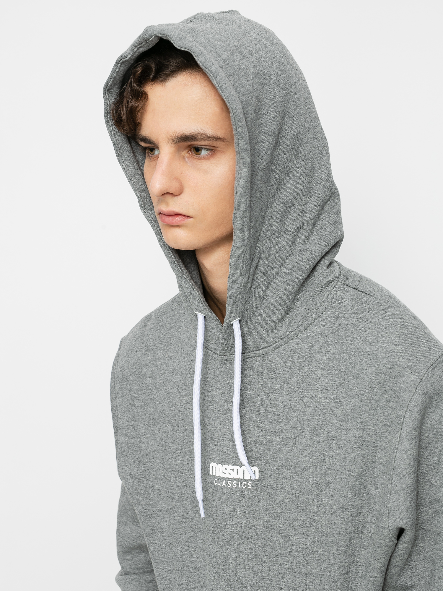 Bluza z kapturem MassDnm Classics Small Logo HD (lt heather grey)