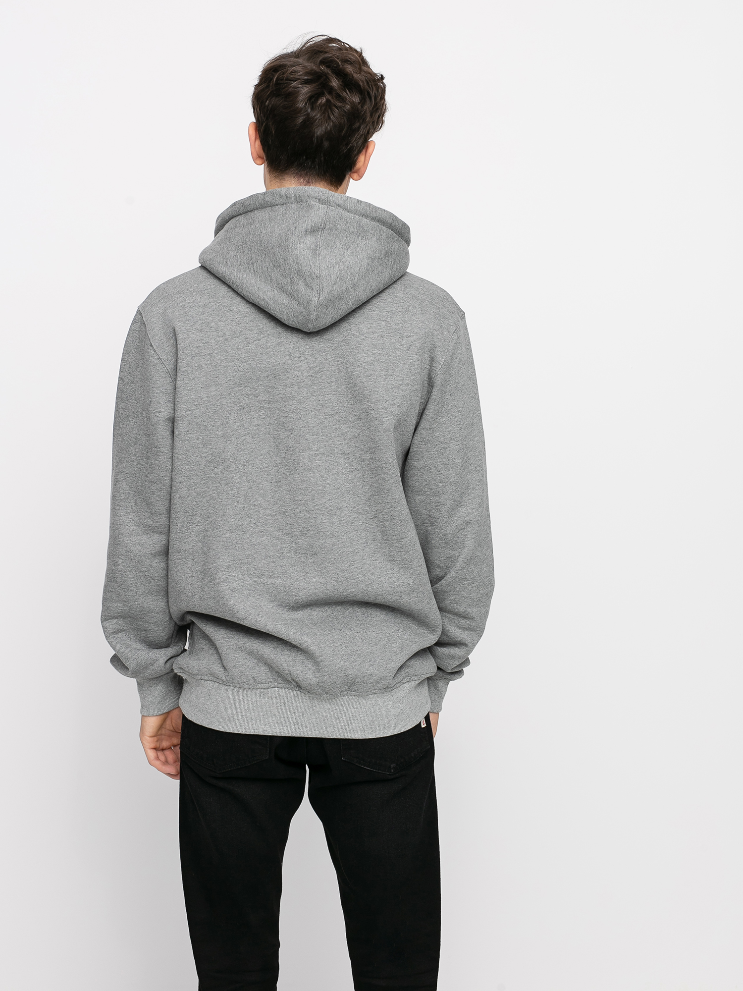 Bluza z kapturem MassDnm Signature Medium Logo HD (lt heather grey)