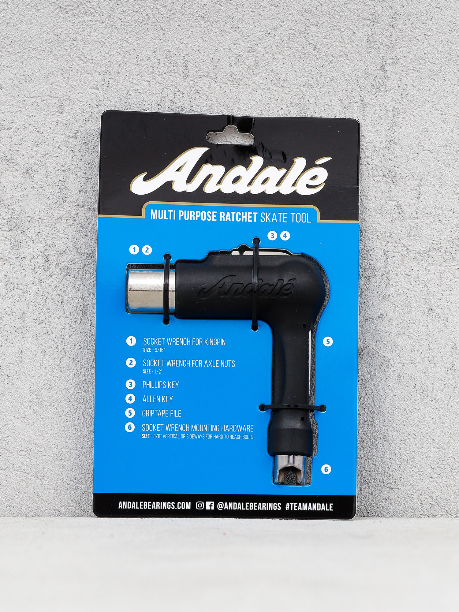 Klucz Andale Multi Purpose Ratchet Skate Tool (black)