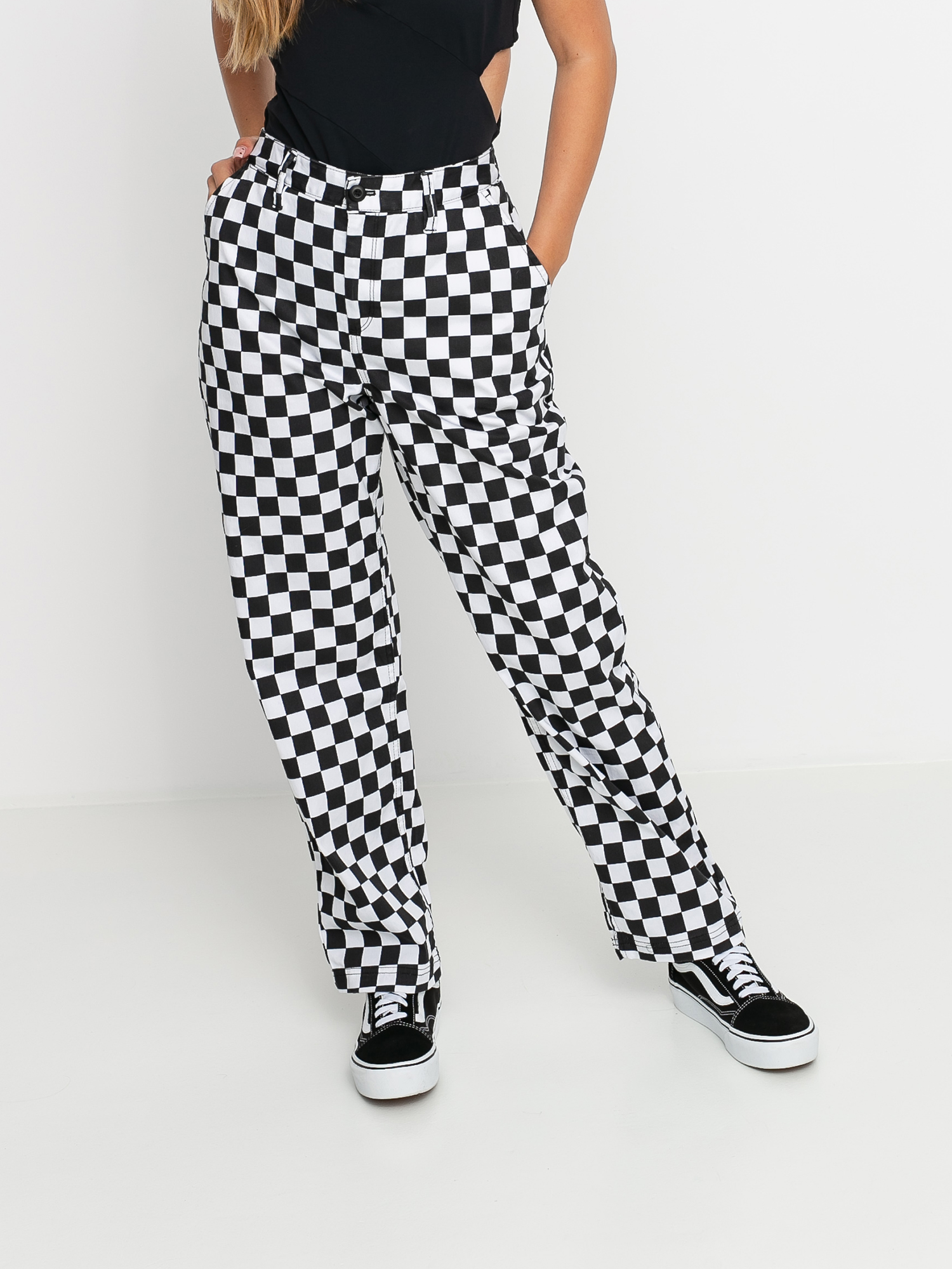 Spodnie Vans Authentic Chino Print Wmn (checkerboard)