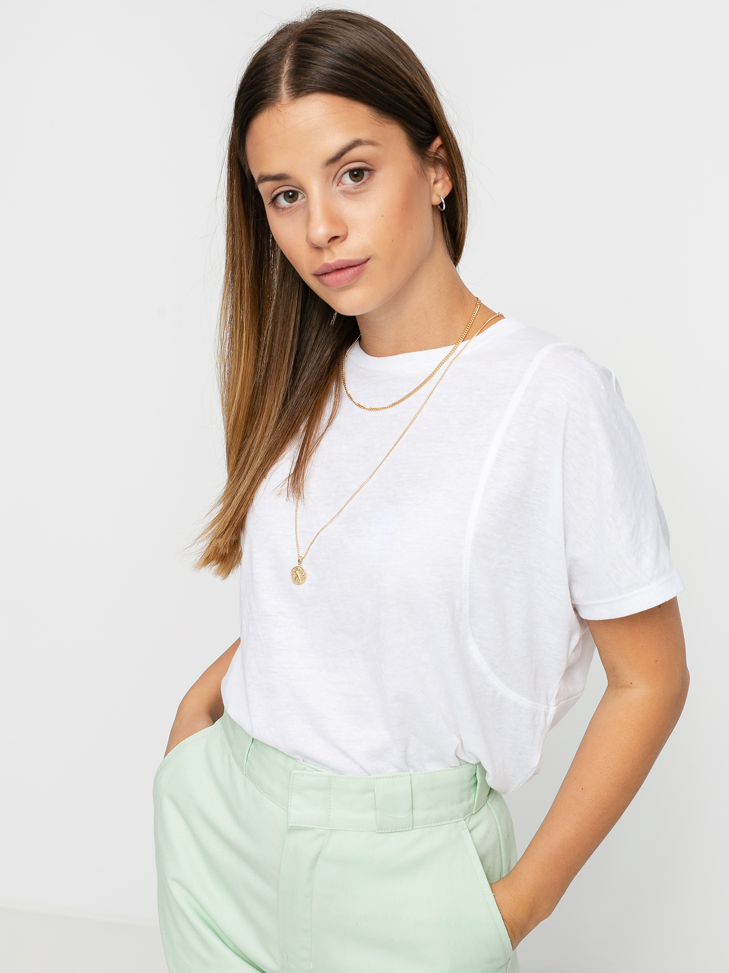 T-shirt Volcom Burny Wmn (white)