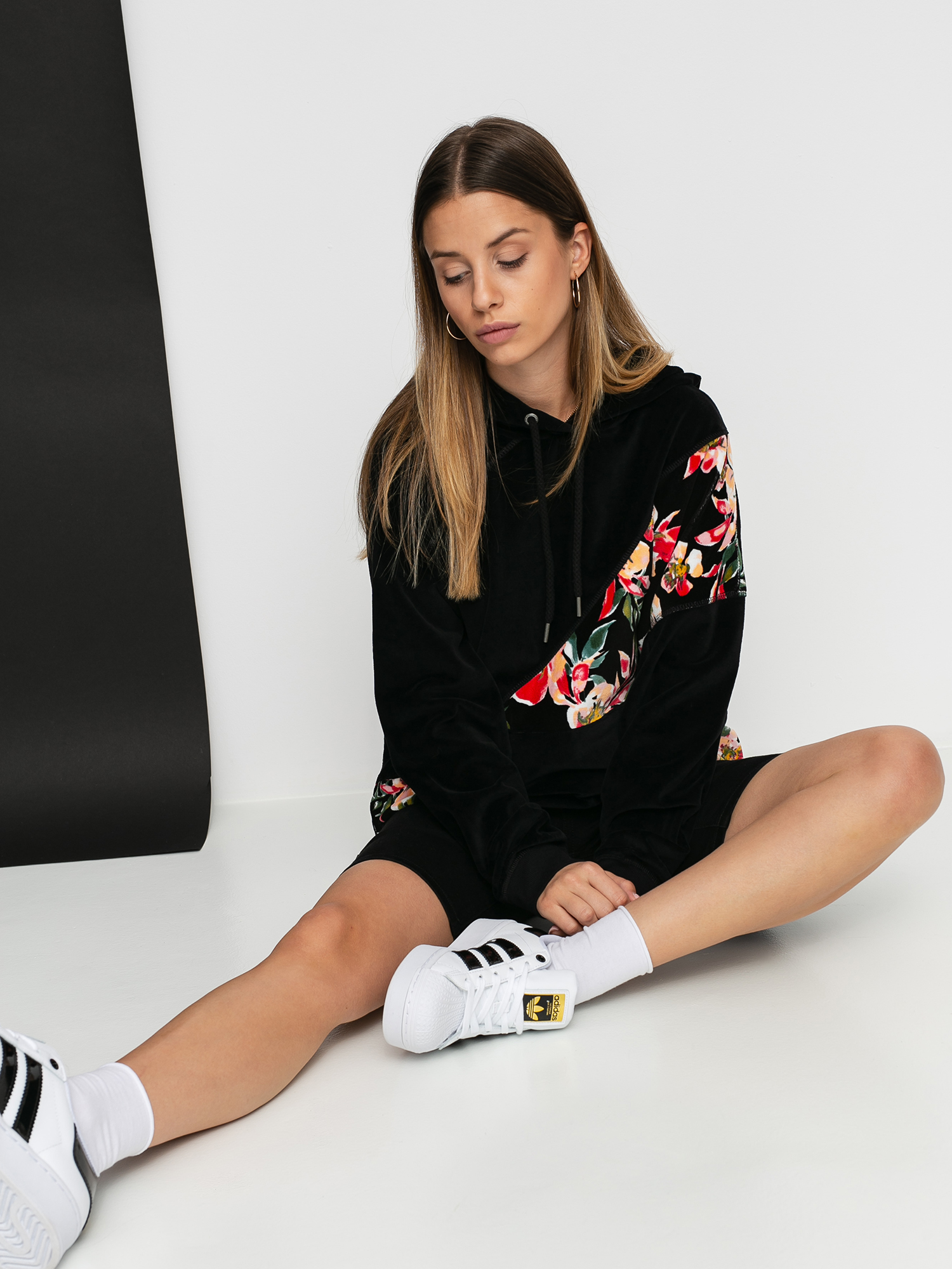 Bluza z kapturem Roxy Surf Spot HD Wmn (anthracite wonder garden)
