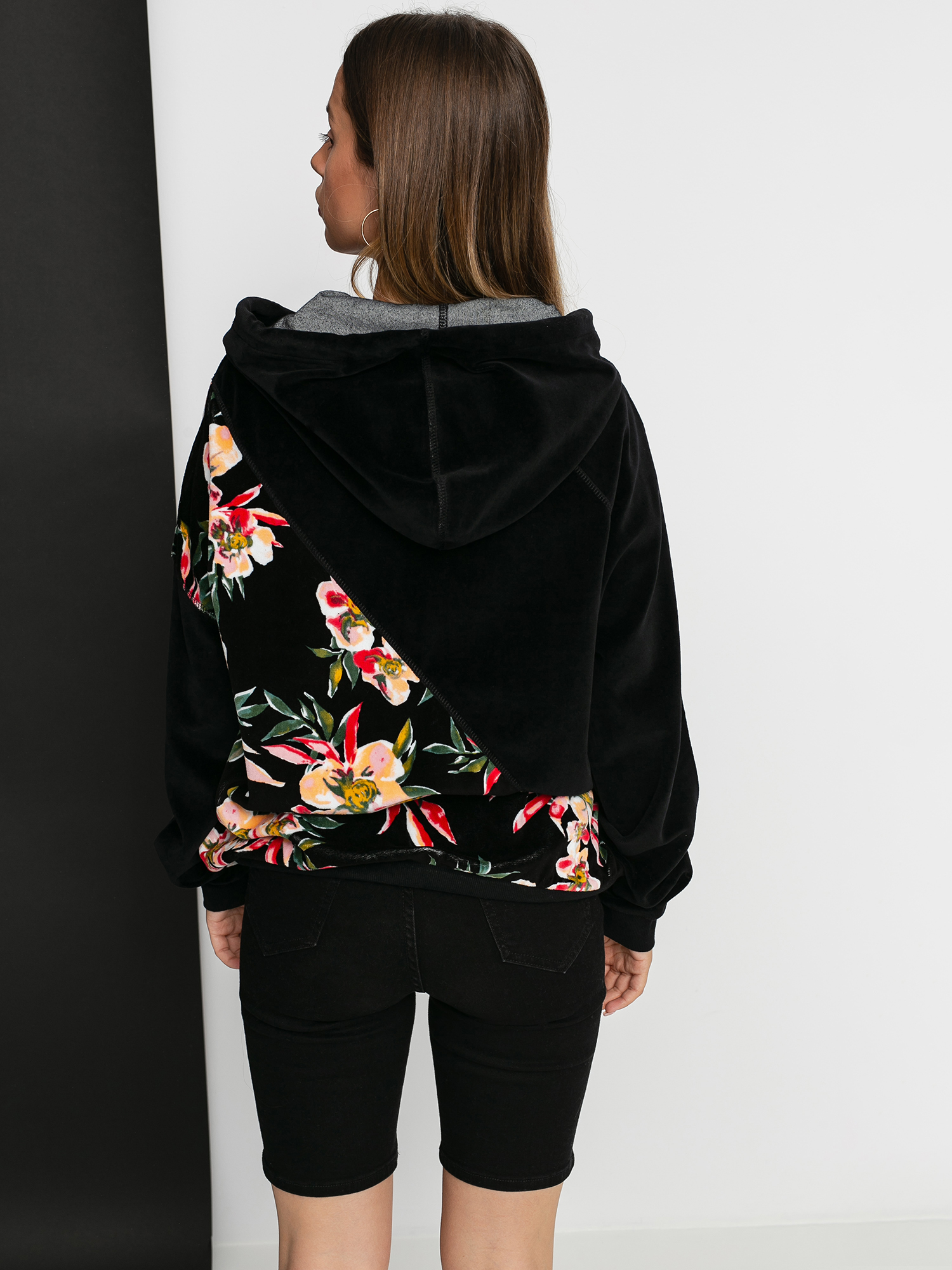 Bluza z kapturem Roxy Surf Spot HD Wmn (anthracite wonder garden)