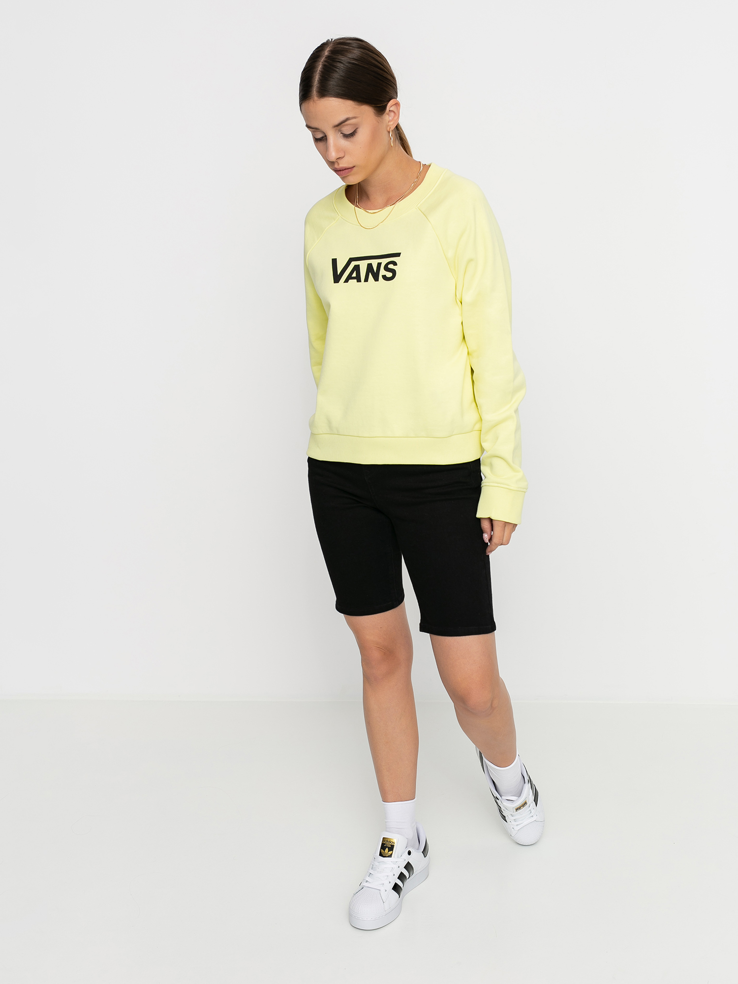 Bluza Vans Flying V Ft Boxy Wmn (yellow pear)