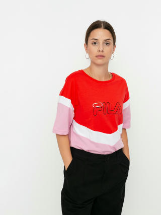 T-shirt Fila Laeta Wmn (lilac sachet/poppy red/bright white)