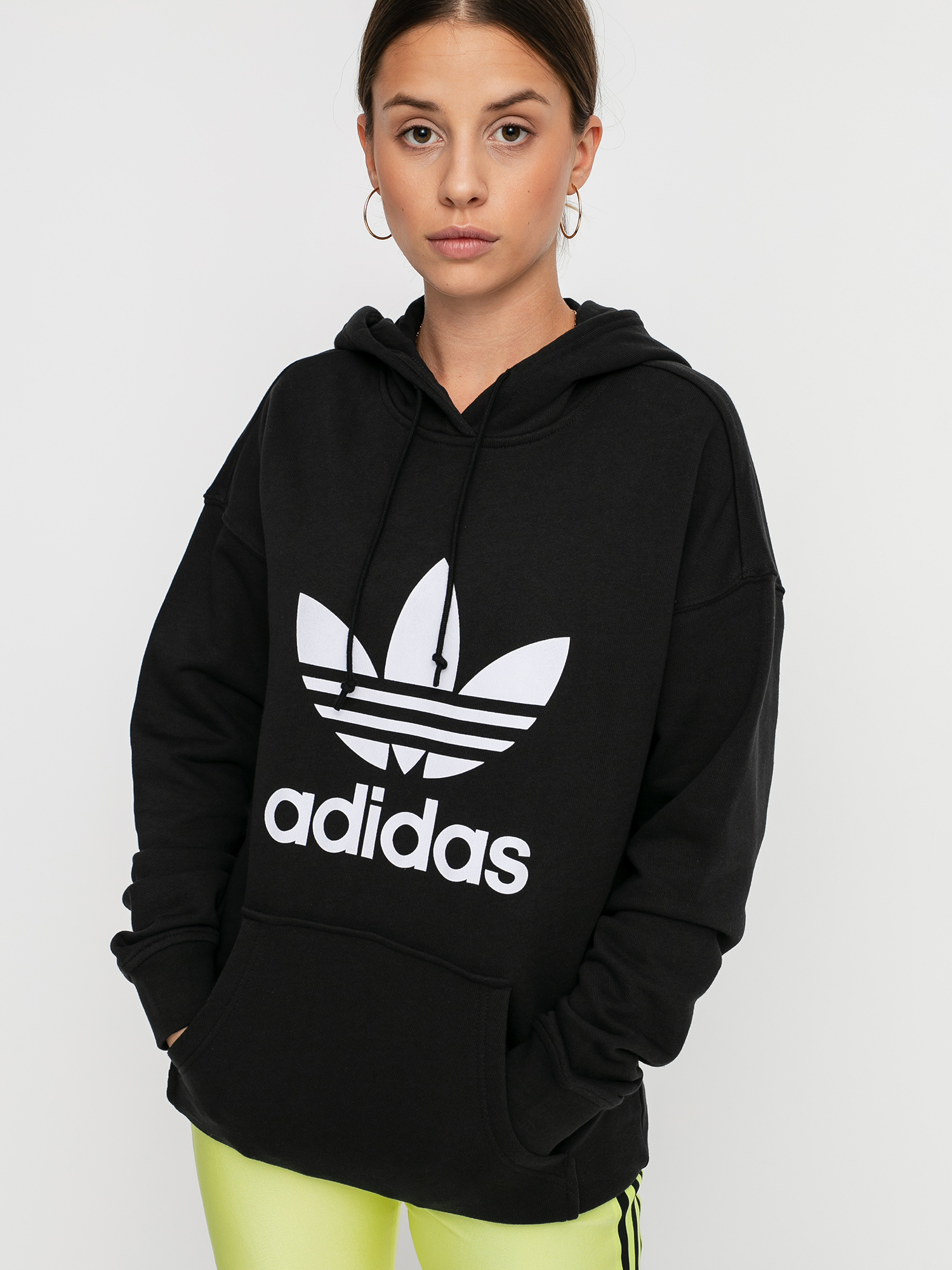 Bluza z kapturem adidas Originals Trf HD Wmn (mgreyh/white)