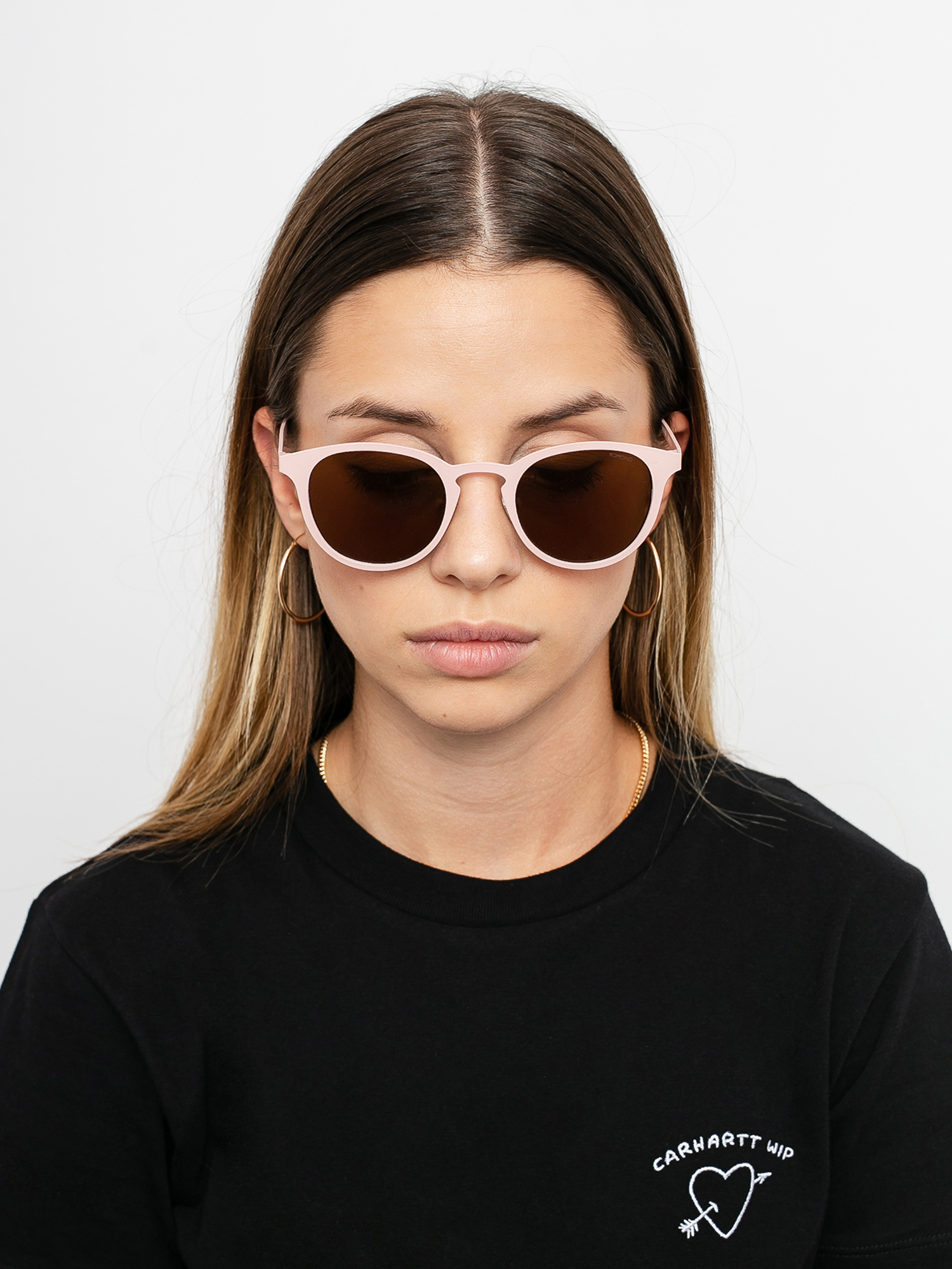 Okulary przeciwsłoneczne Komono Logan (rose gold matte)