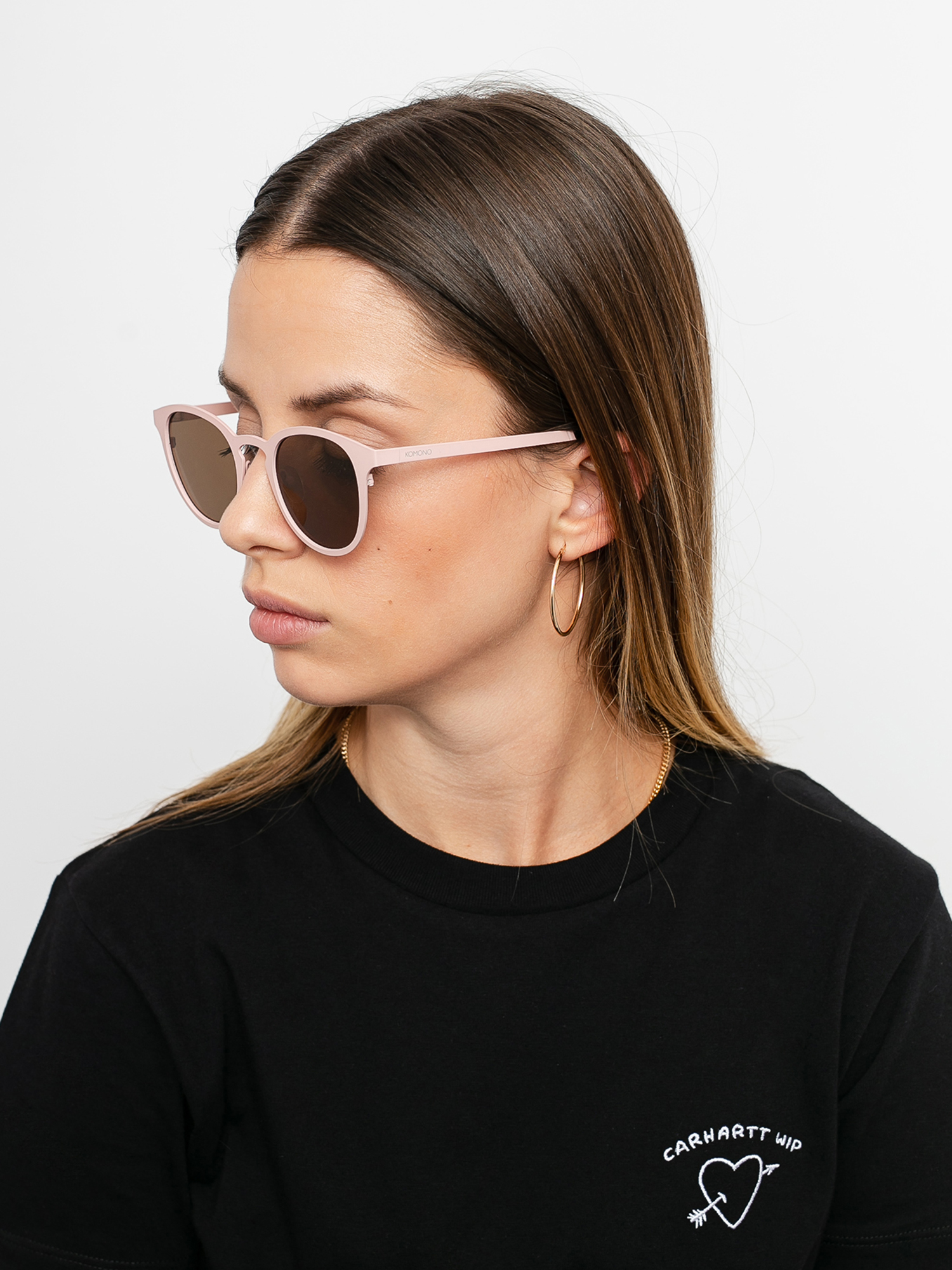 Okulary przeciwsłoneczne Komono Logan (rose gold matte)