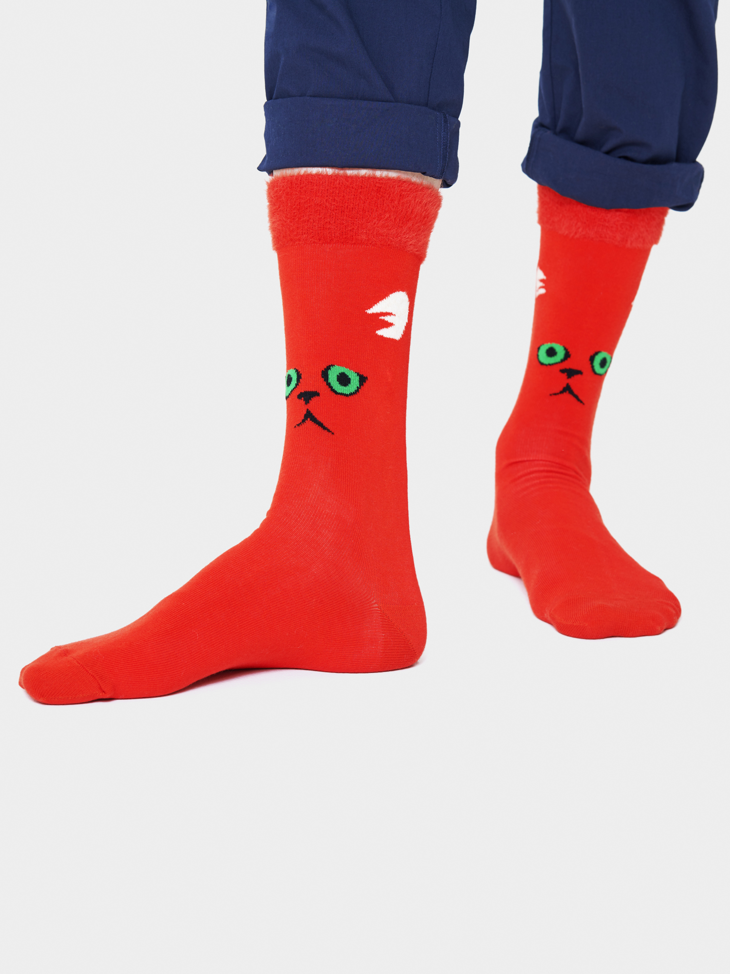 Skarpetki Happy Socks Hairy Animal (red)