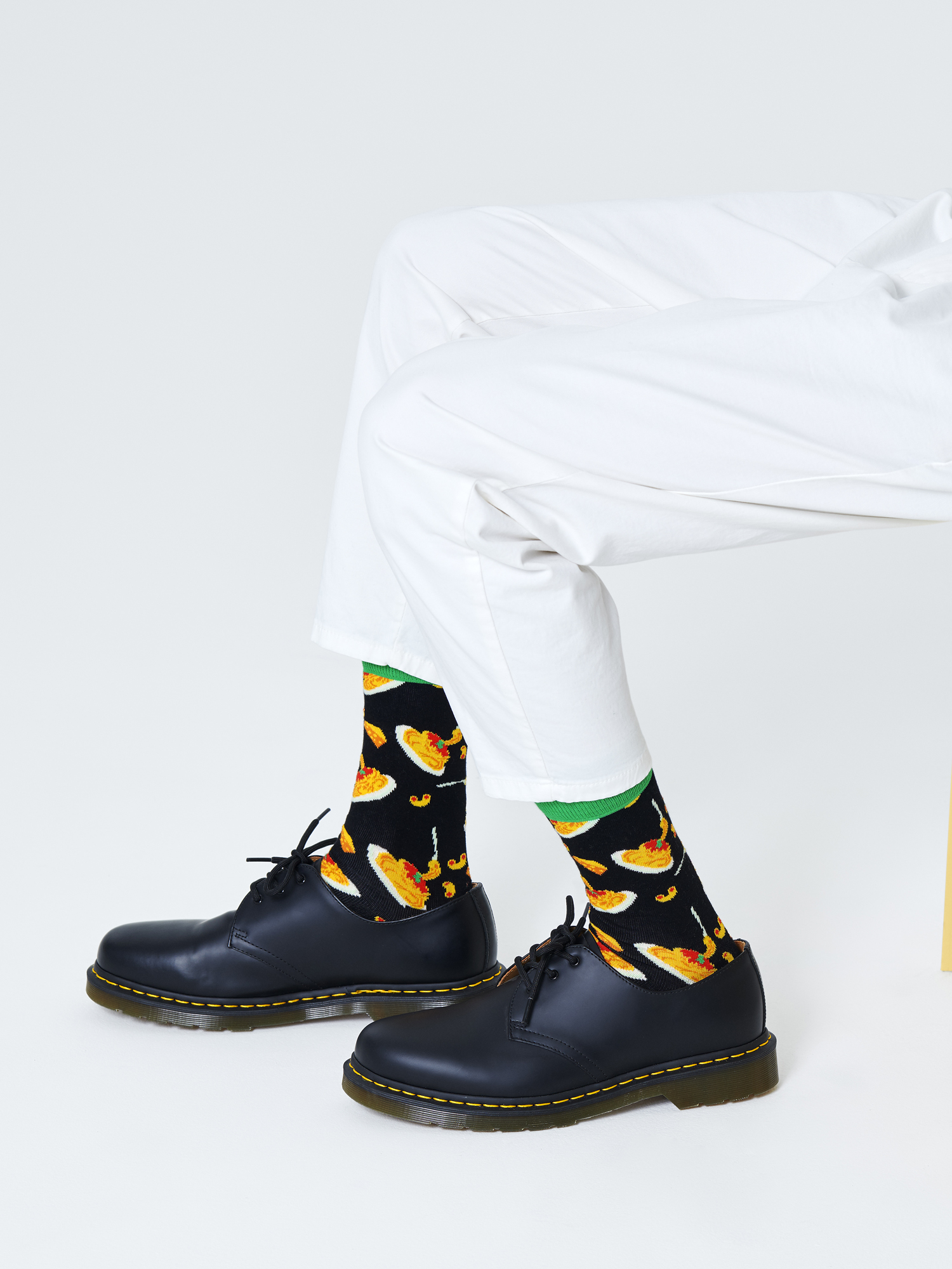 Skarpetki Happy Socks Mac & Cheese (black/green/orange)