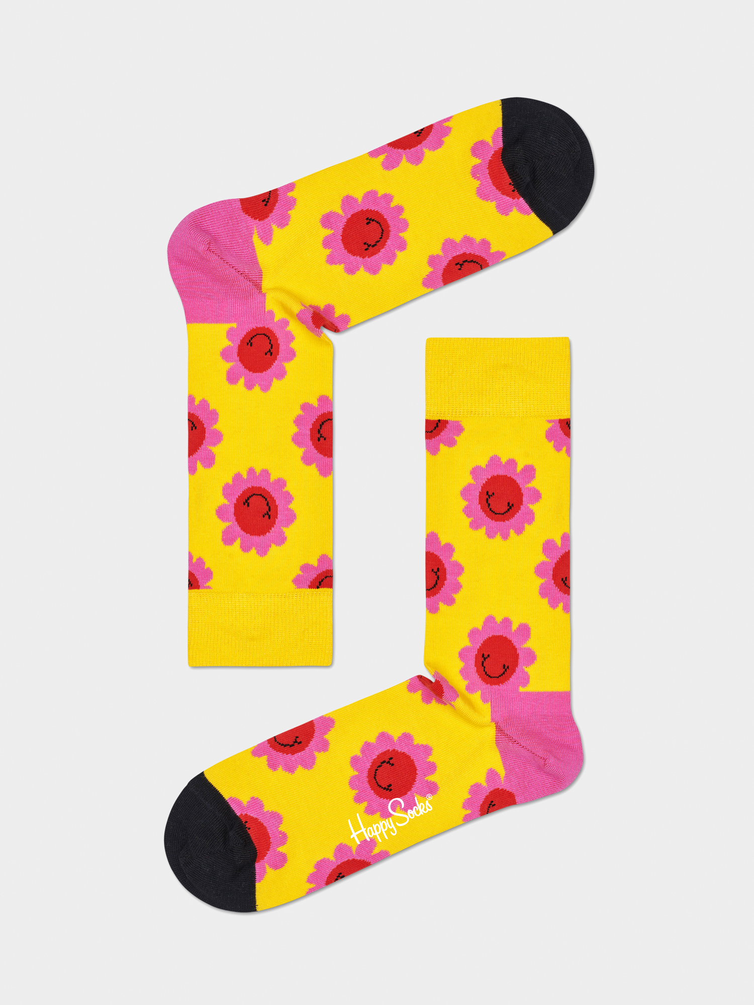 Skarpetki Happy Socks Smiley Flower (yellow/pink)