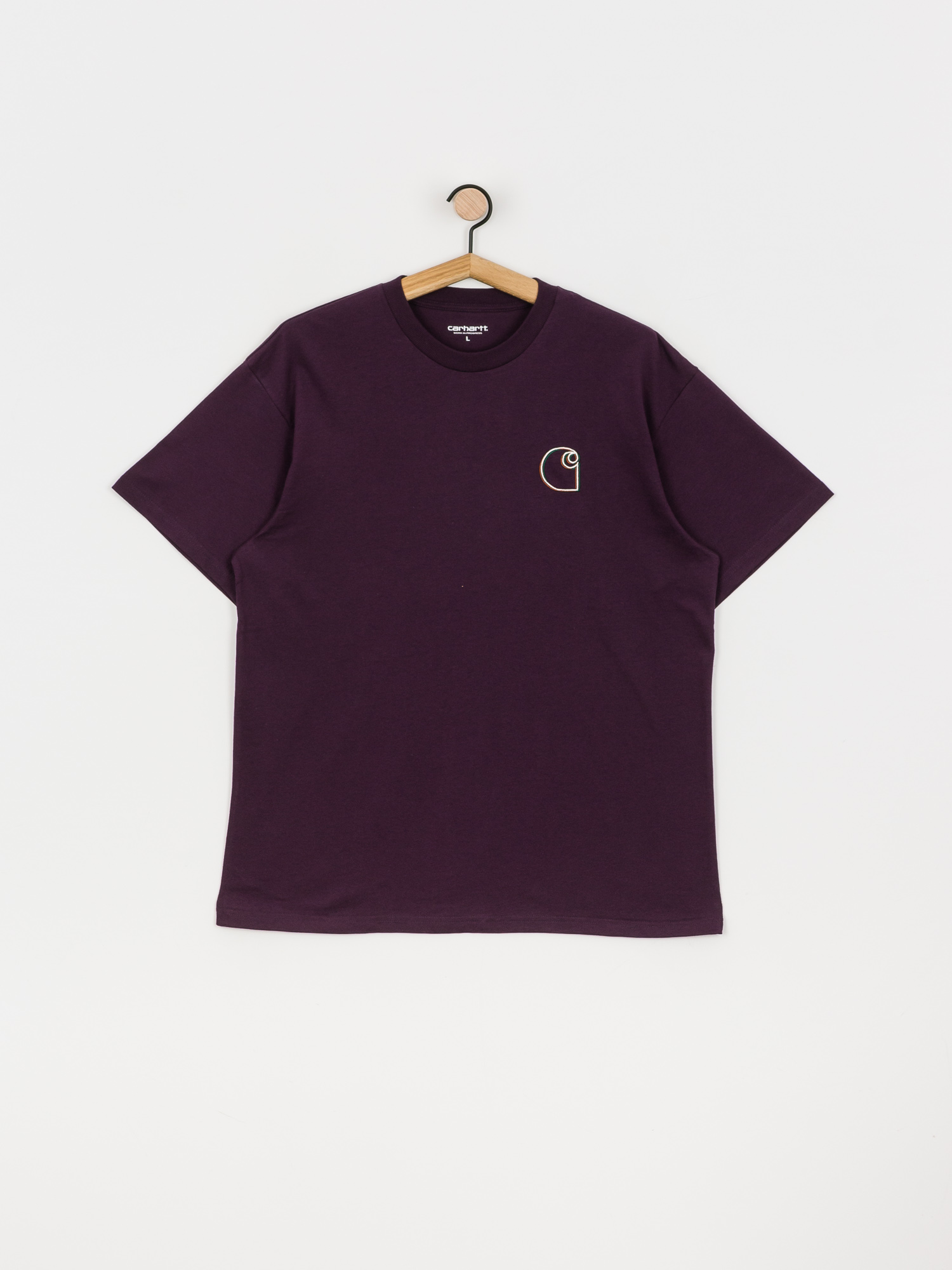 T-shirt Carhartt WIP Commission Logo (boysenberry)