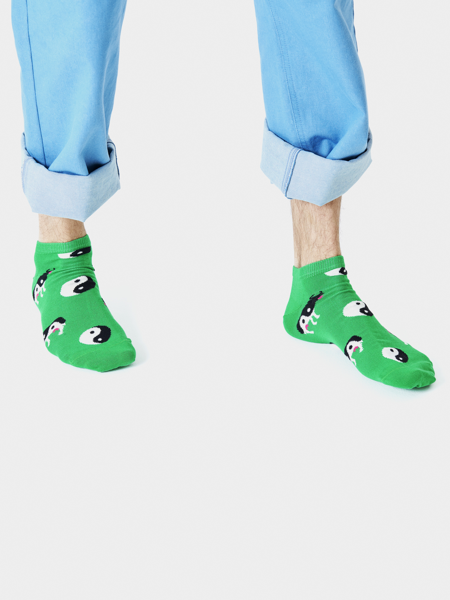 Skarpetki Happy Socks Yin Yang Cow Low (green)