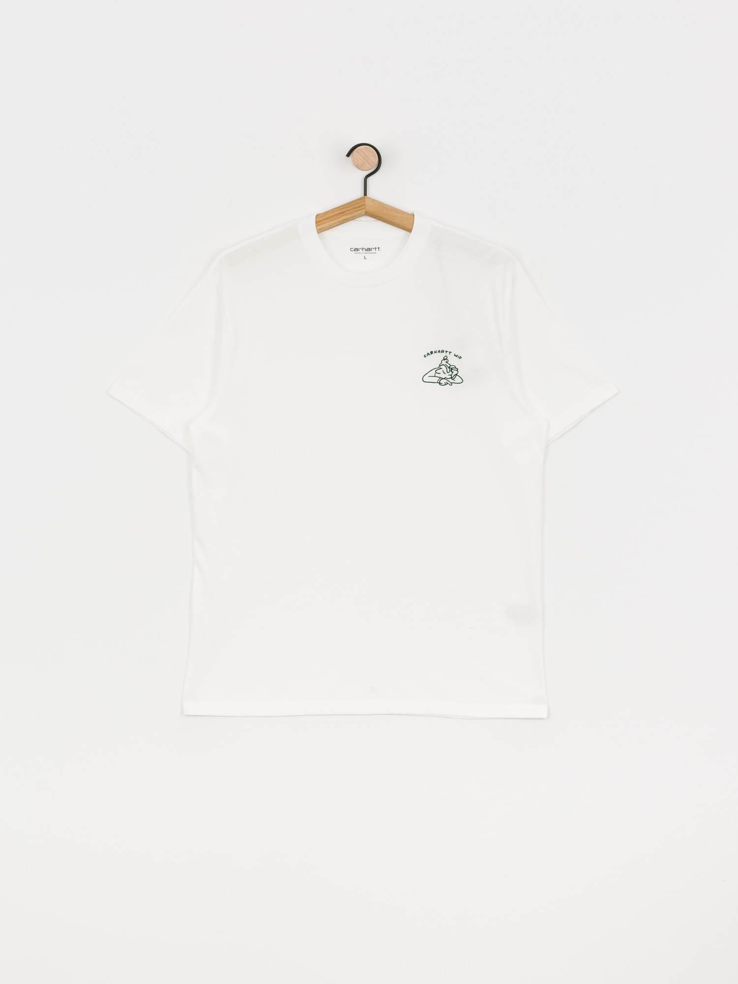 T-shirt Carhartt WIP Reverse Midas (white/bottle green)