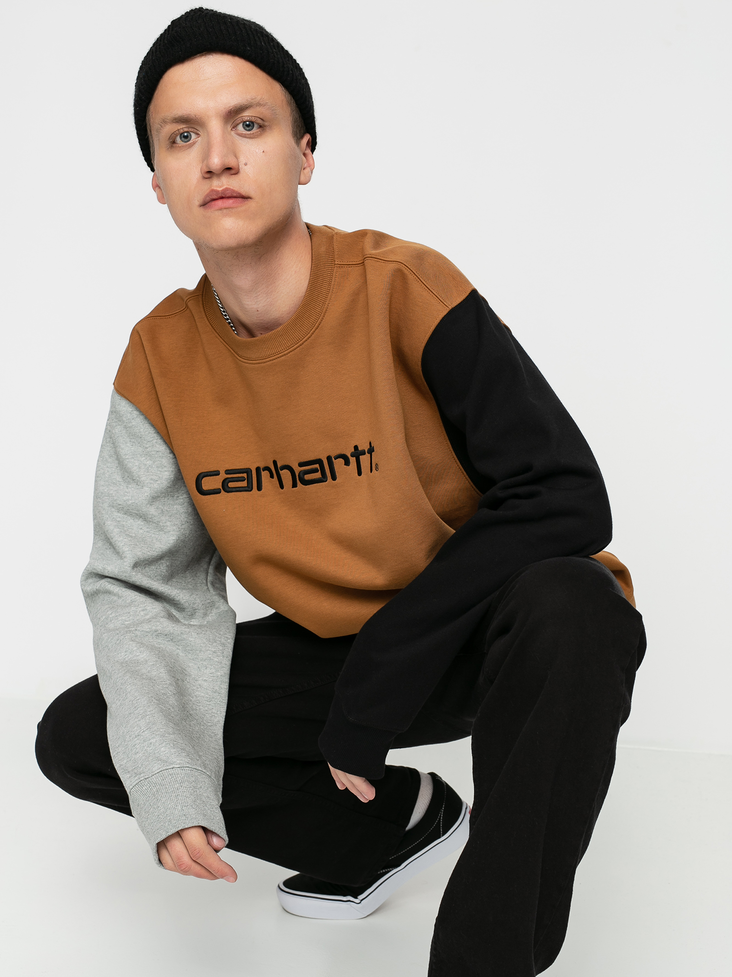 Bluza Carhartt WIP Carhartt Tricol (hamilton brown)