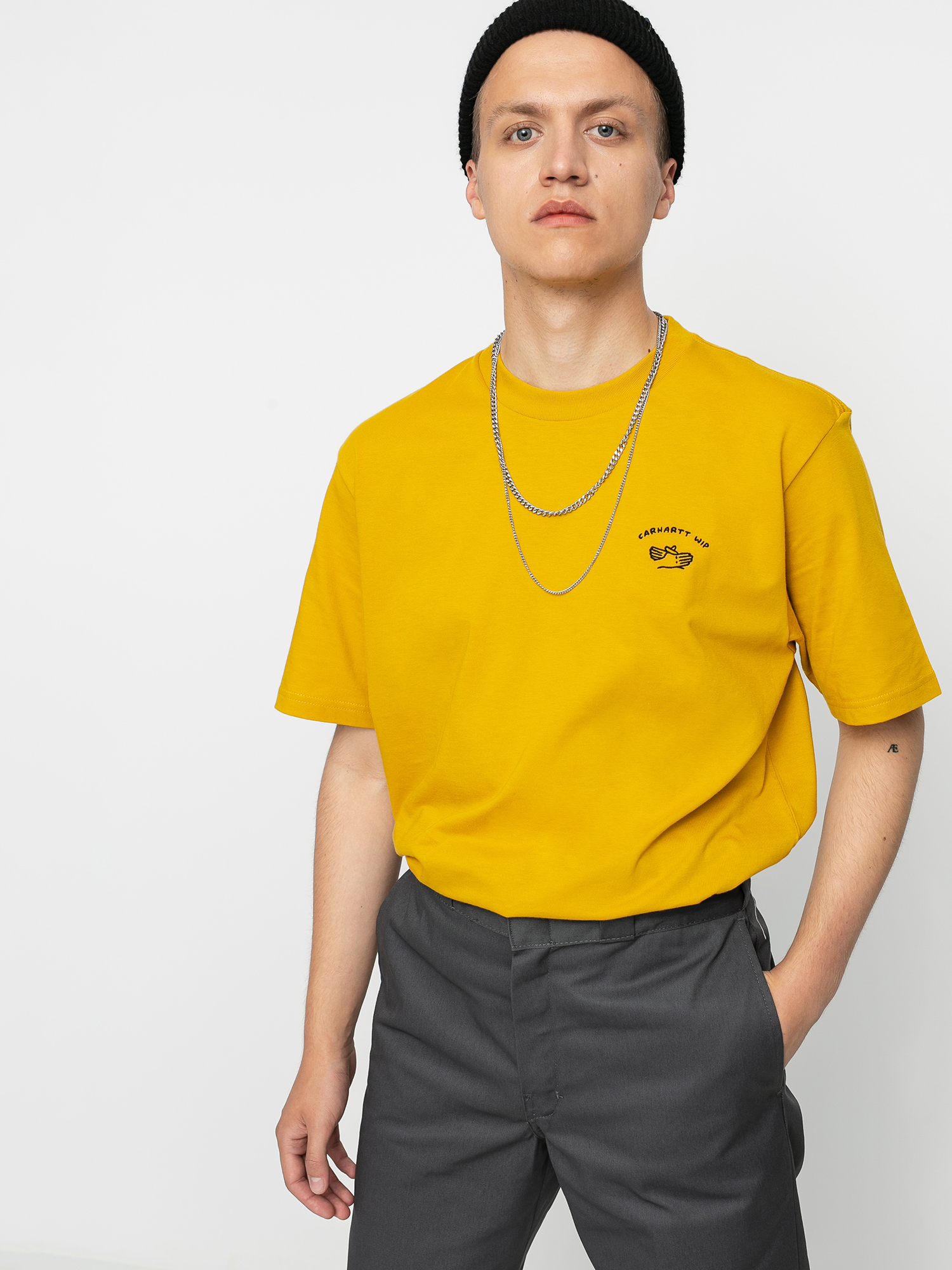 T-shirt Carhartt WIP Reverse Midas (colza/black)