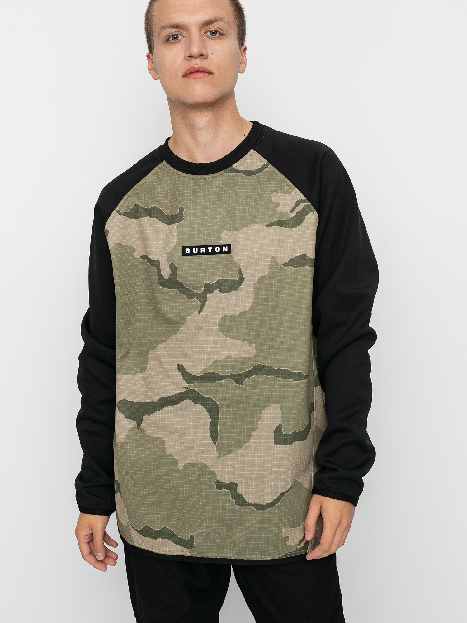 Męska Bluza aktywna Burton Crown Weatherproof (barren camo/true black)