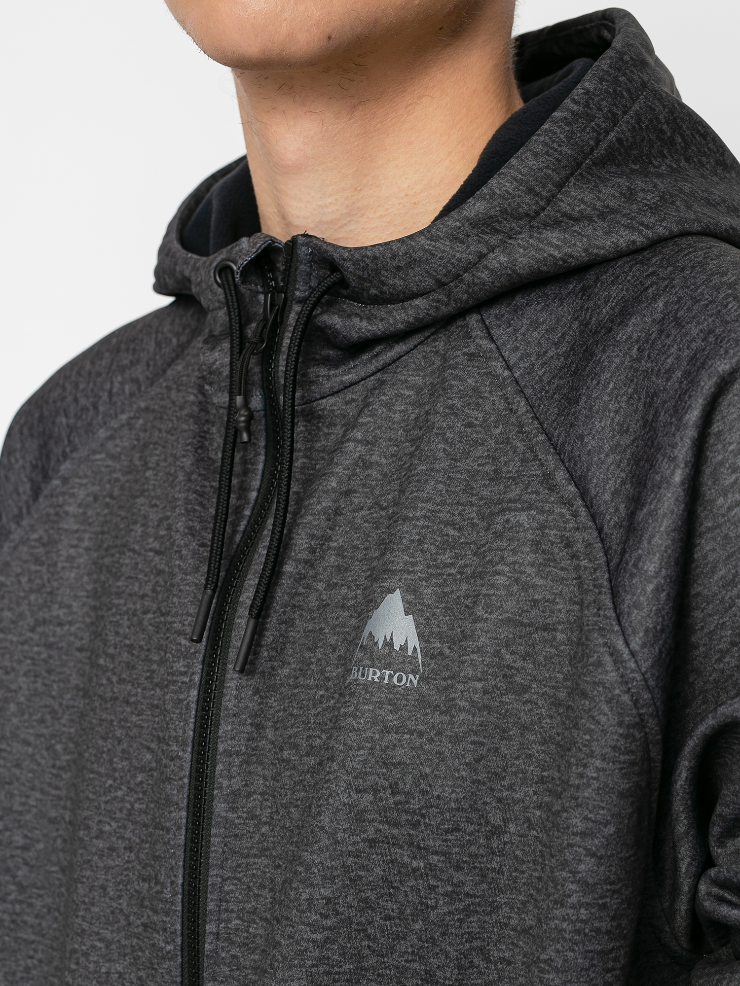 Męska Bluza aktywna Burton Crown Weatherproof ZHD (true black heather)