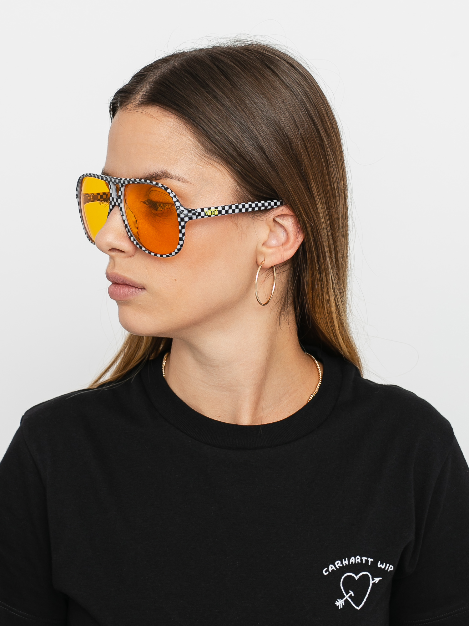 Okulary przeciwsłoneczne Vans Seek Shades (black/white che)