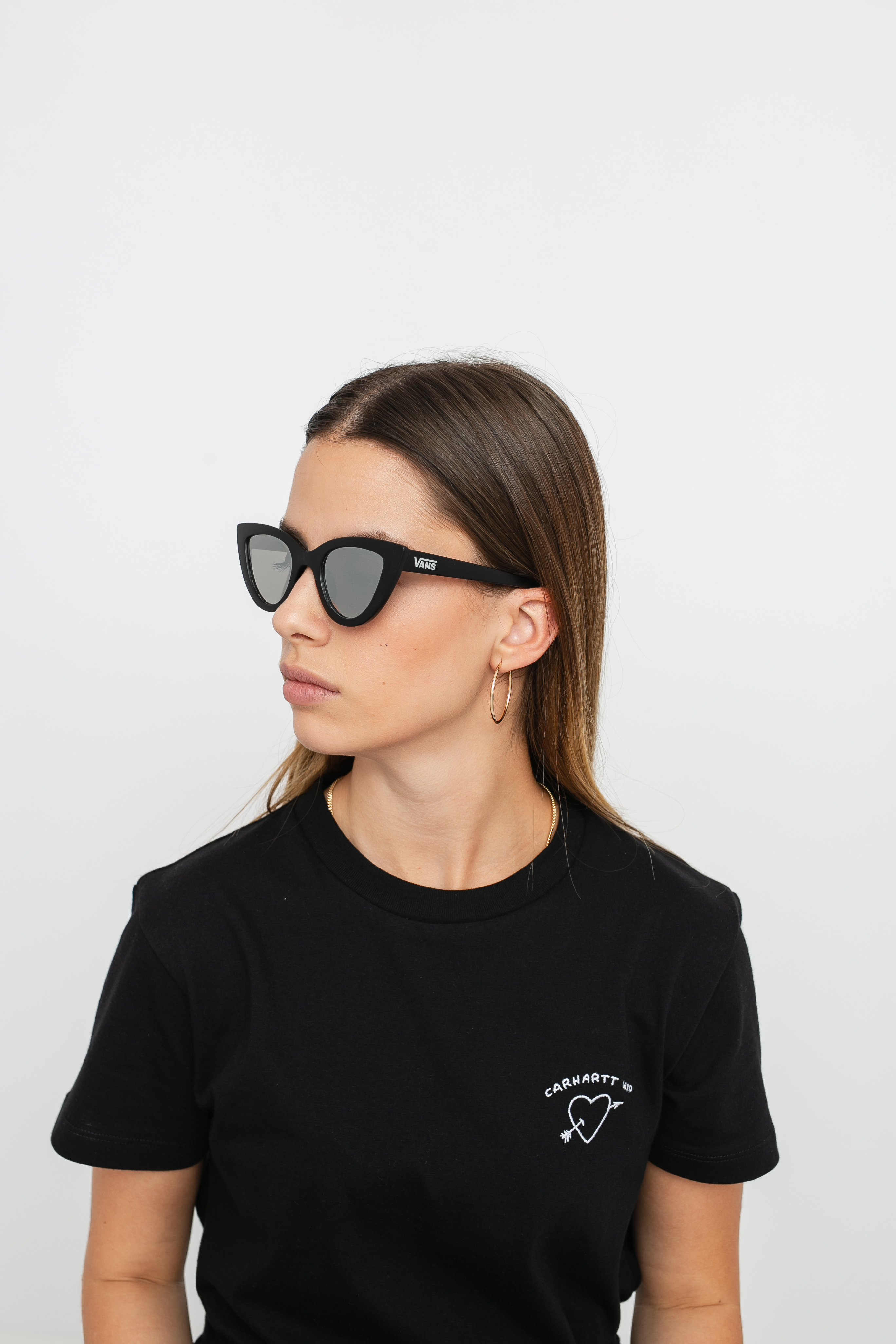 Okulary przeciwsłoneczne Vans Retro Cat Wmn (black)