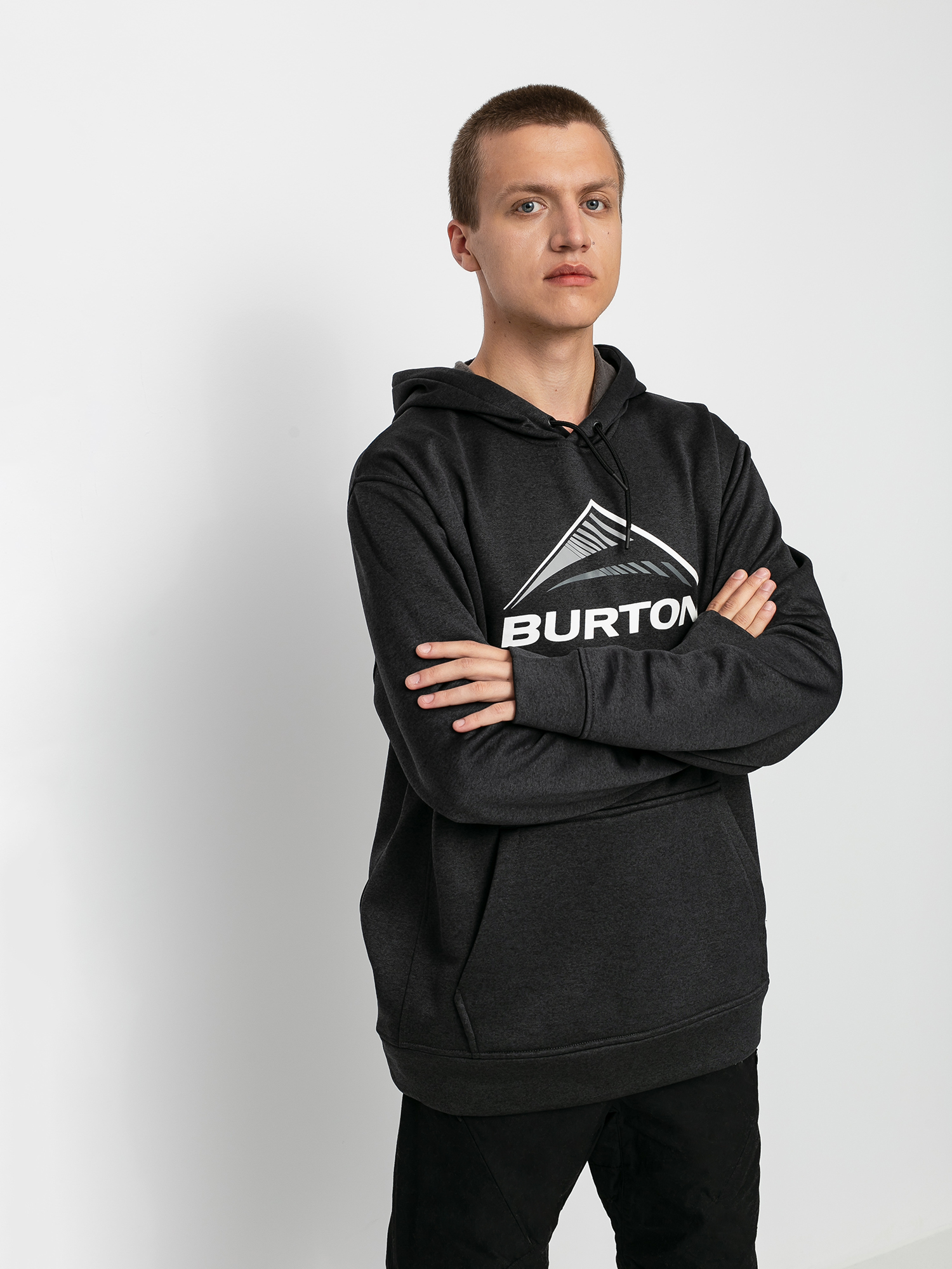 Męska Bluza aktywna Burton Oak Seasonal HD (true black heather)