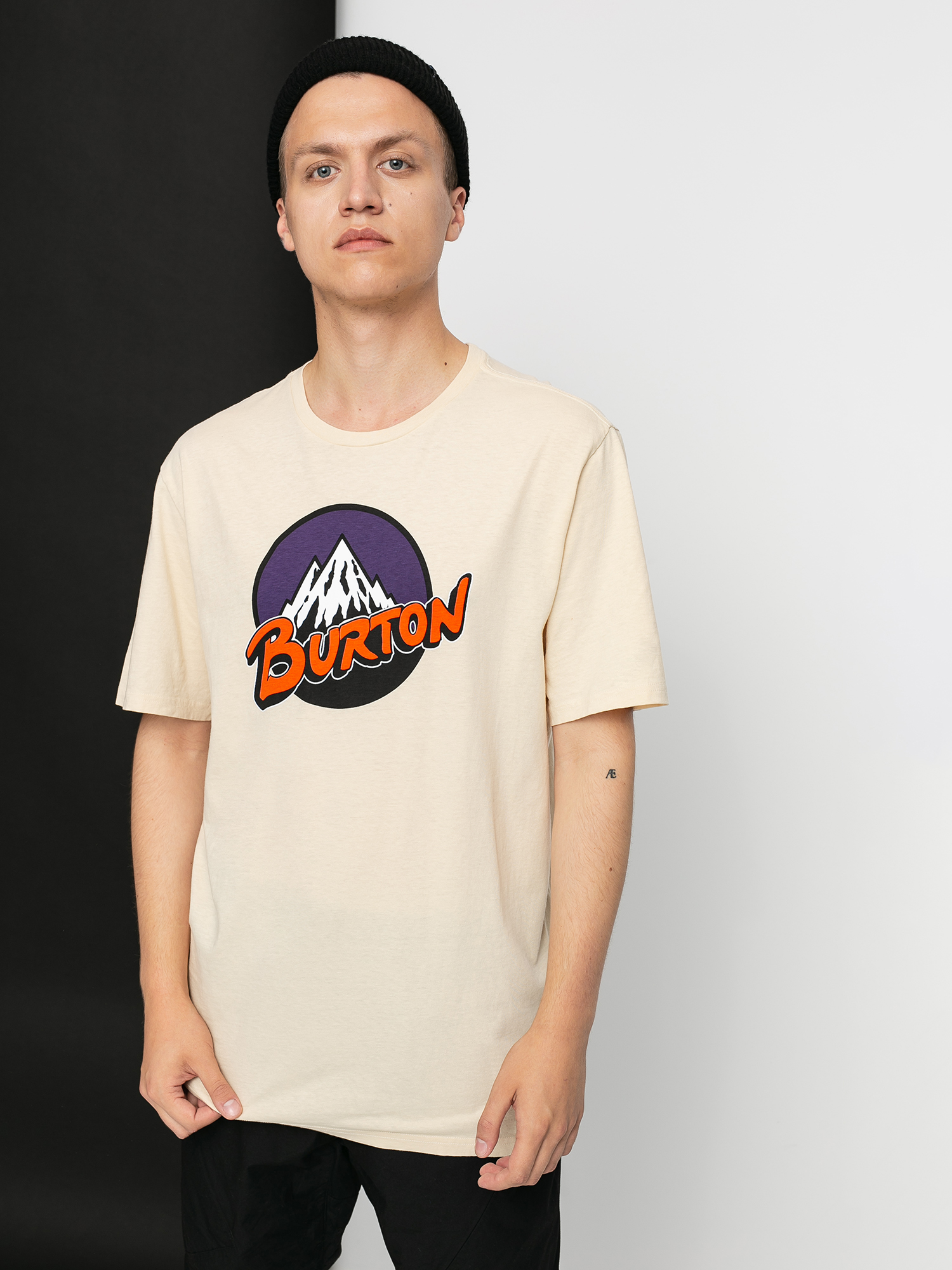 T-shirt Burton Retro Mountain (creme brulee)