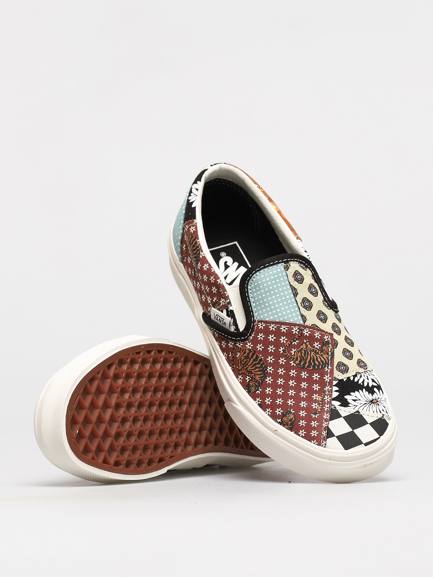 Buty Vans Classic Slip On (tiger patchwork/blktrwht)