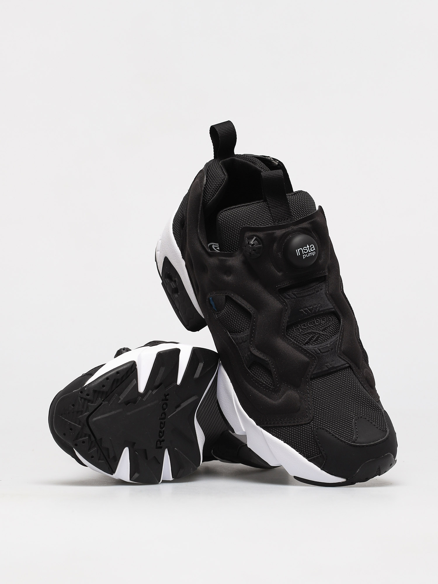 reebok instapump fury boost black & white