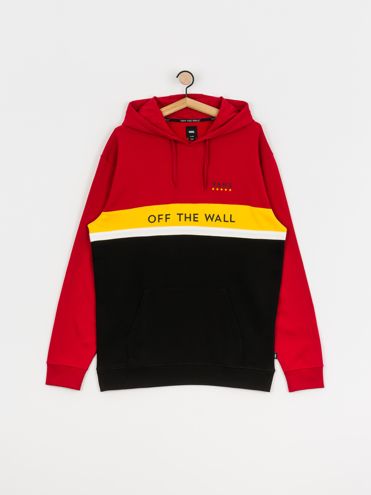 Bluza z kapturem Vans Victory HD (black/chili pepper/lemon chrome)