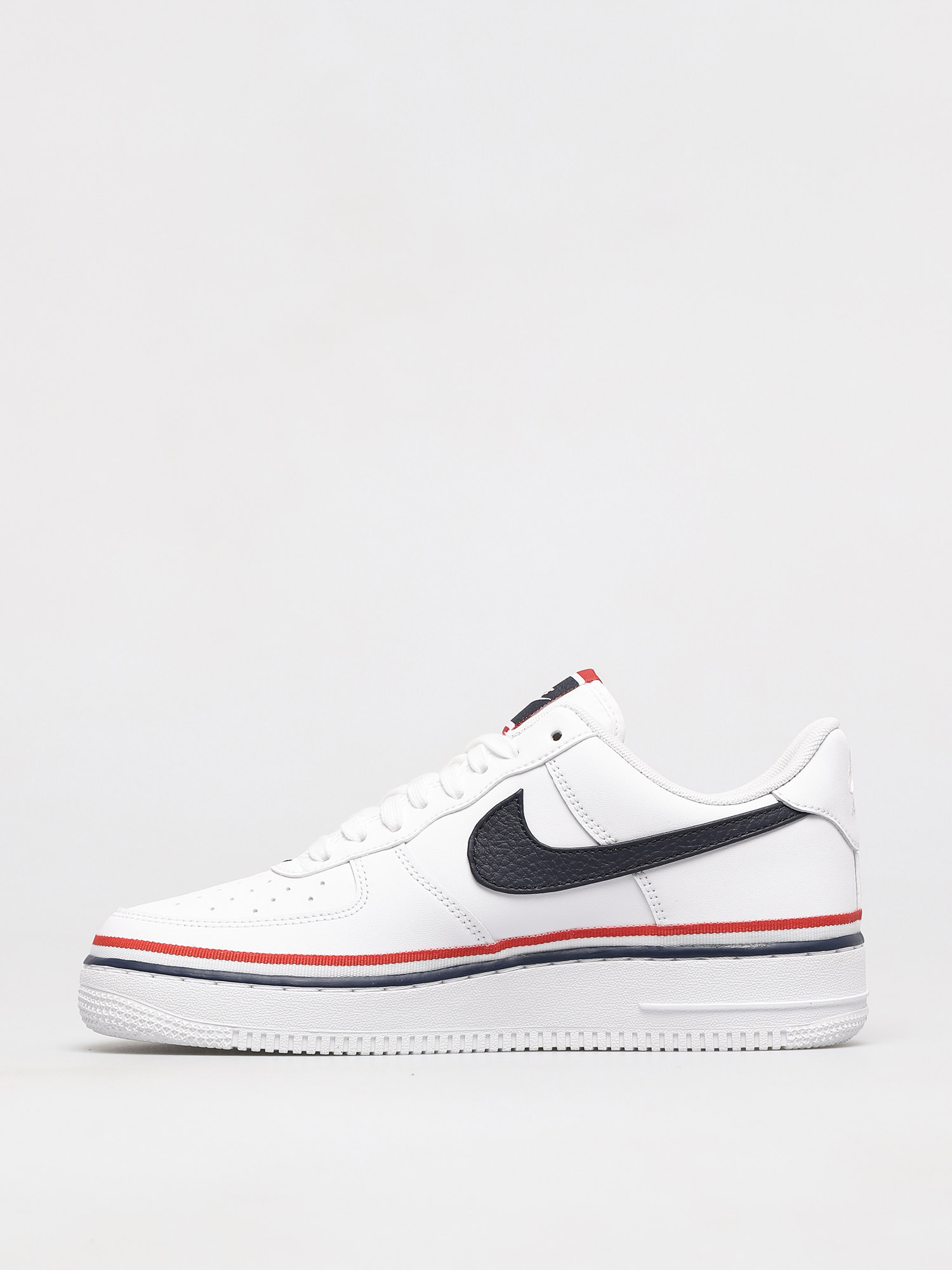 Buty Nike Air Force 1 07 Lv8 (white/obsidian habanero red)