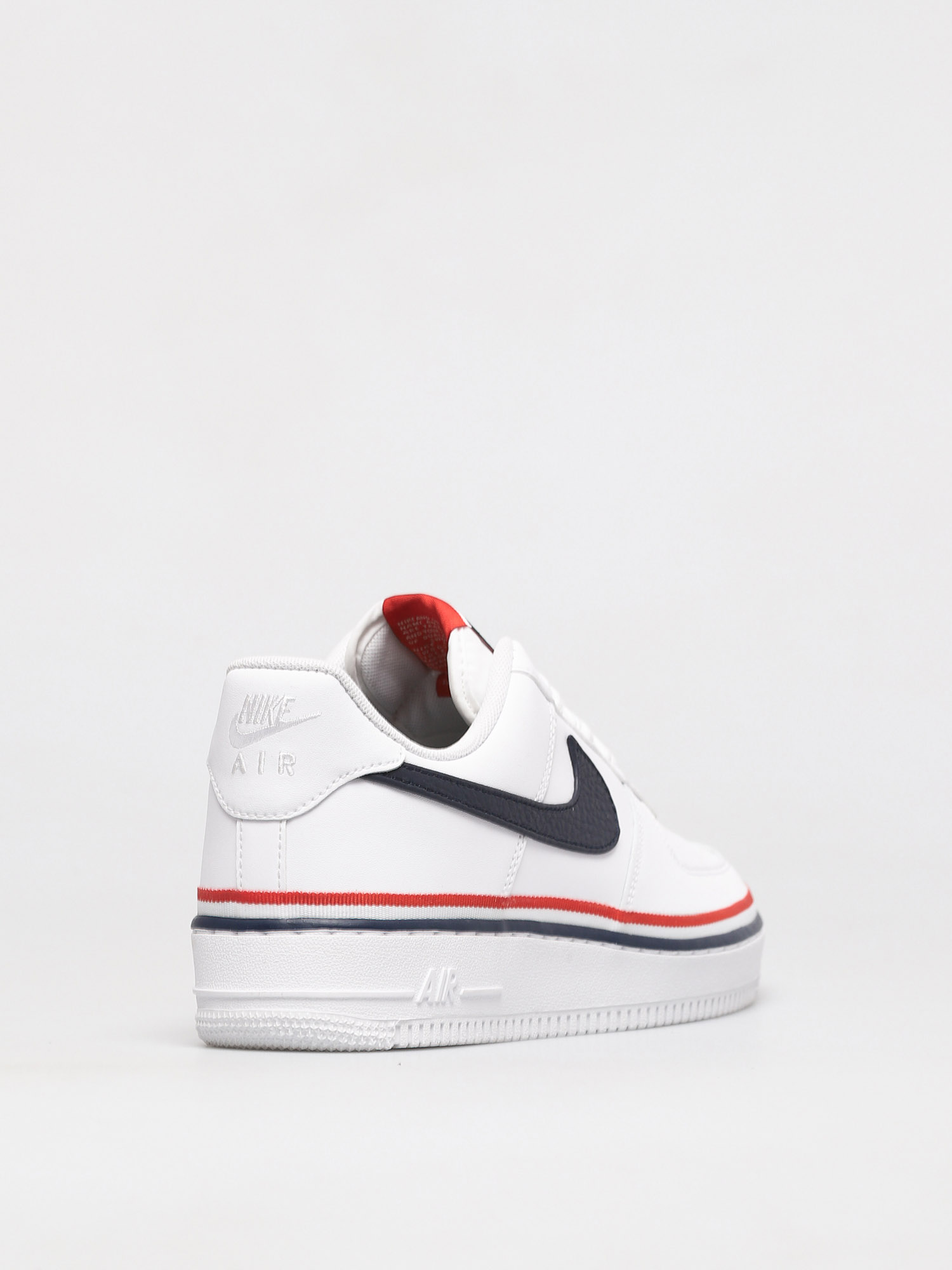 Buty Nike Air Force 1 07 Lv8 (white/obsidian habanero red)