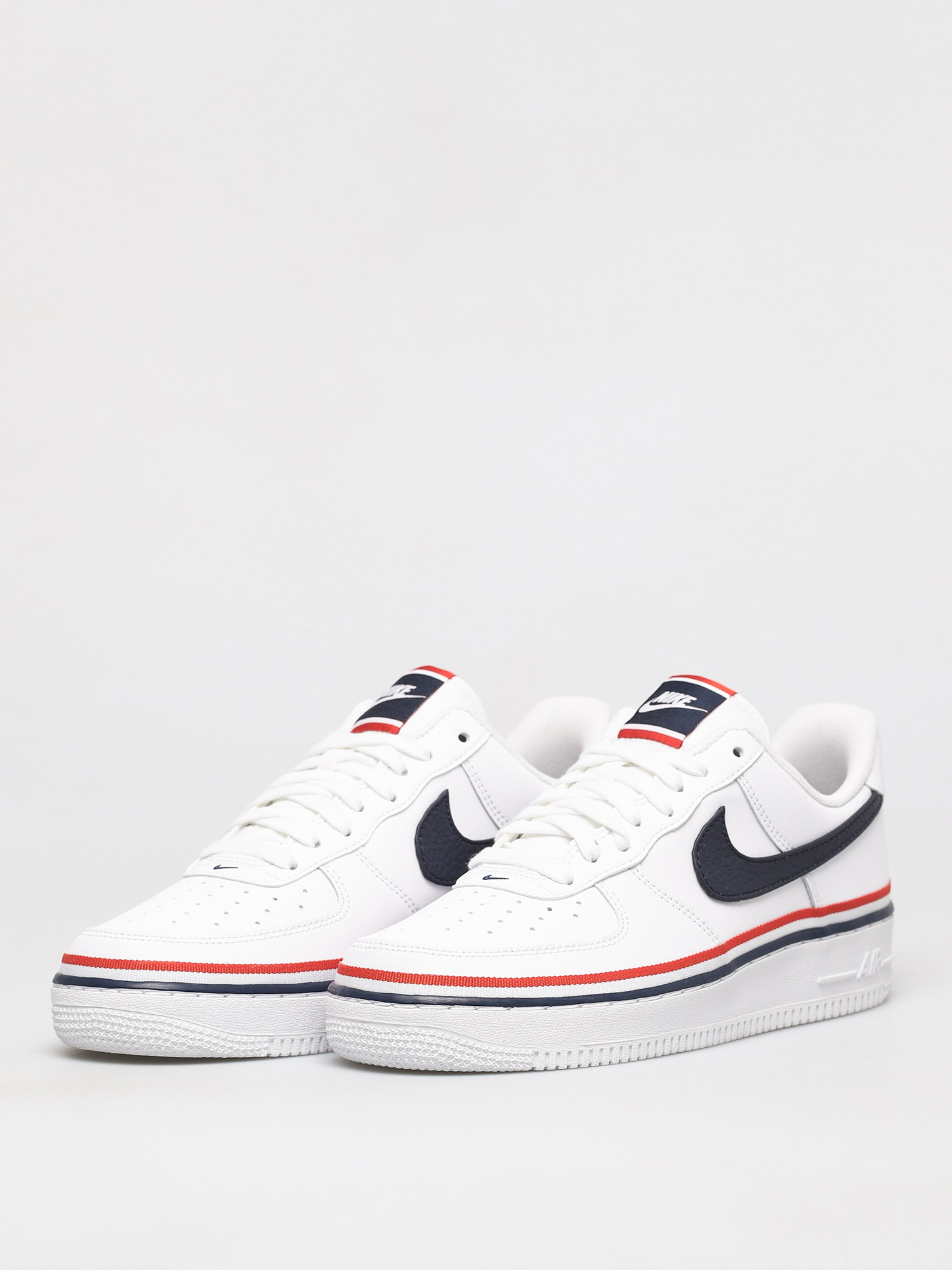 Buty Nike Air Force 1 07 Lv8 (white/obsidian habanero red)