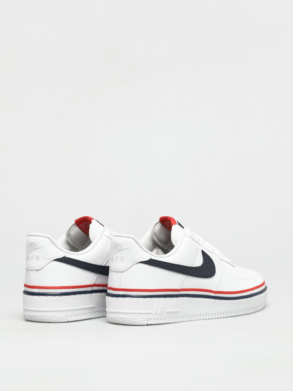 Nike Air Force 1 '07 LV8 White/Obisidian-Habanero Red - CJ1377-100