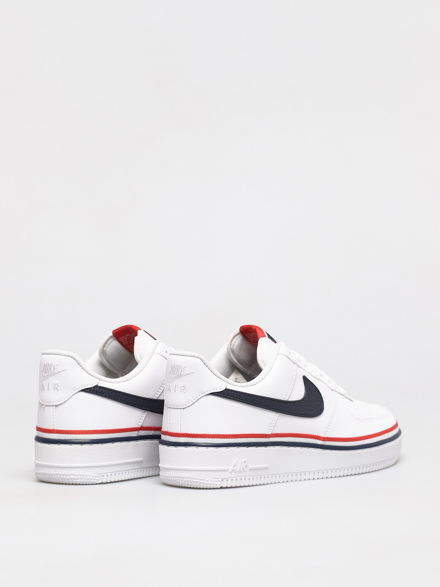 Buty Nike Air Force 1 07 Lv8 (white/obsidian habanero red)