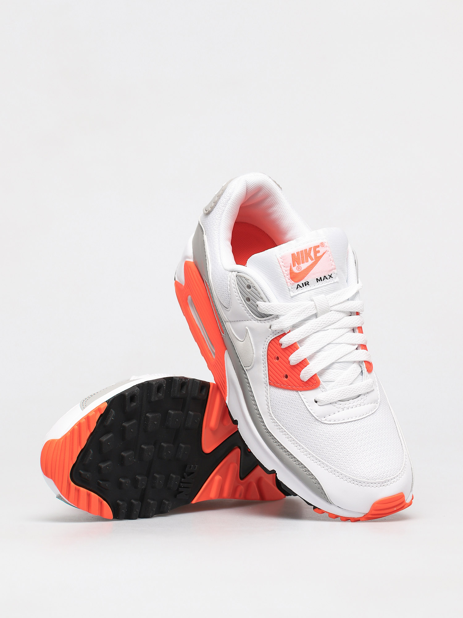Buty Nike Air Max 90 (white/white hyper orange lt smoke grey)