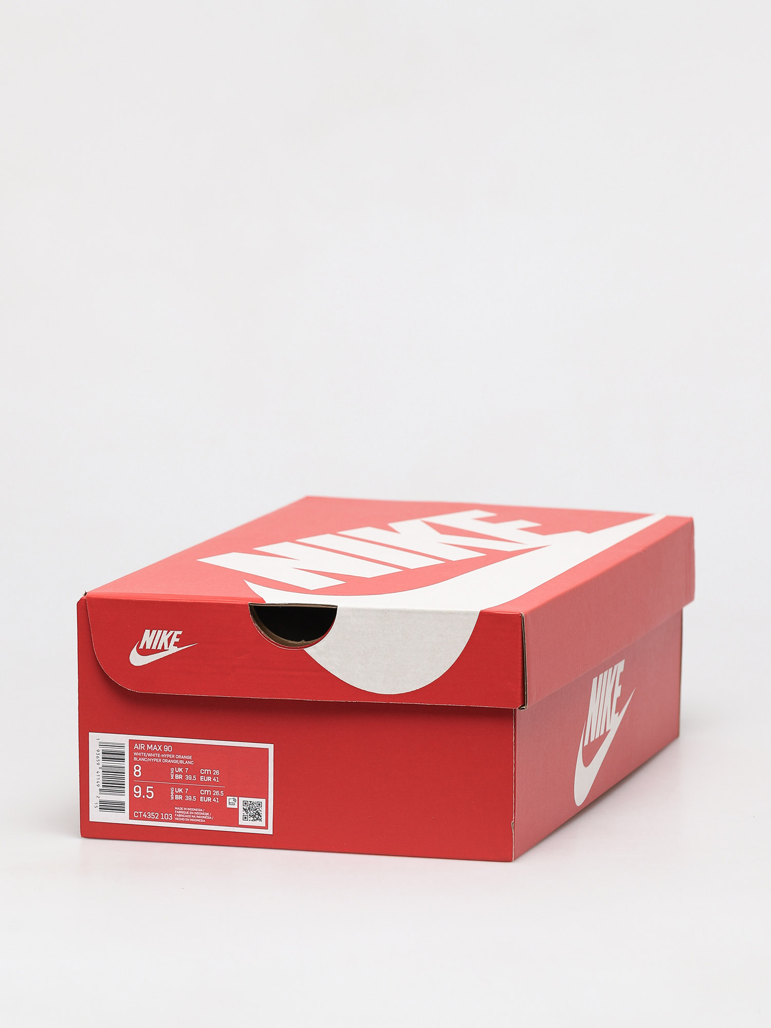 Buty Nike Air Max 90 (white/white hyper orange lt smoke grey)