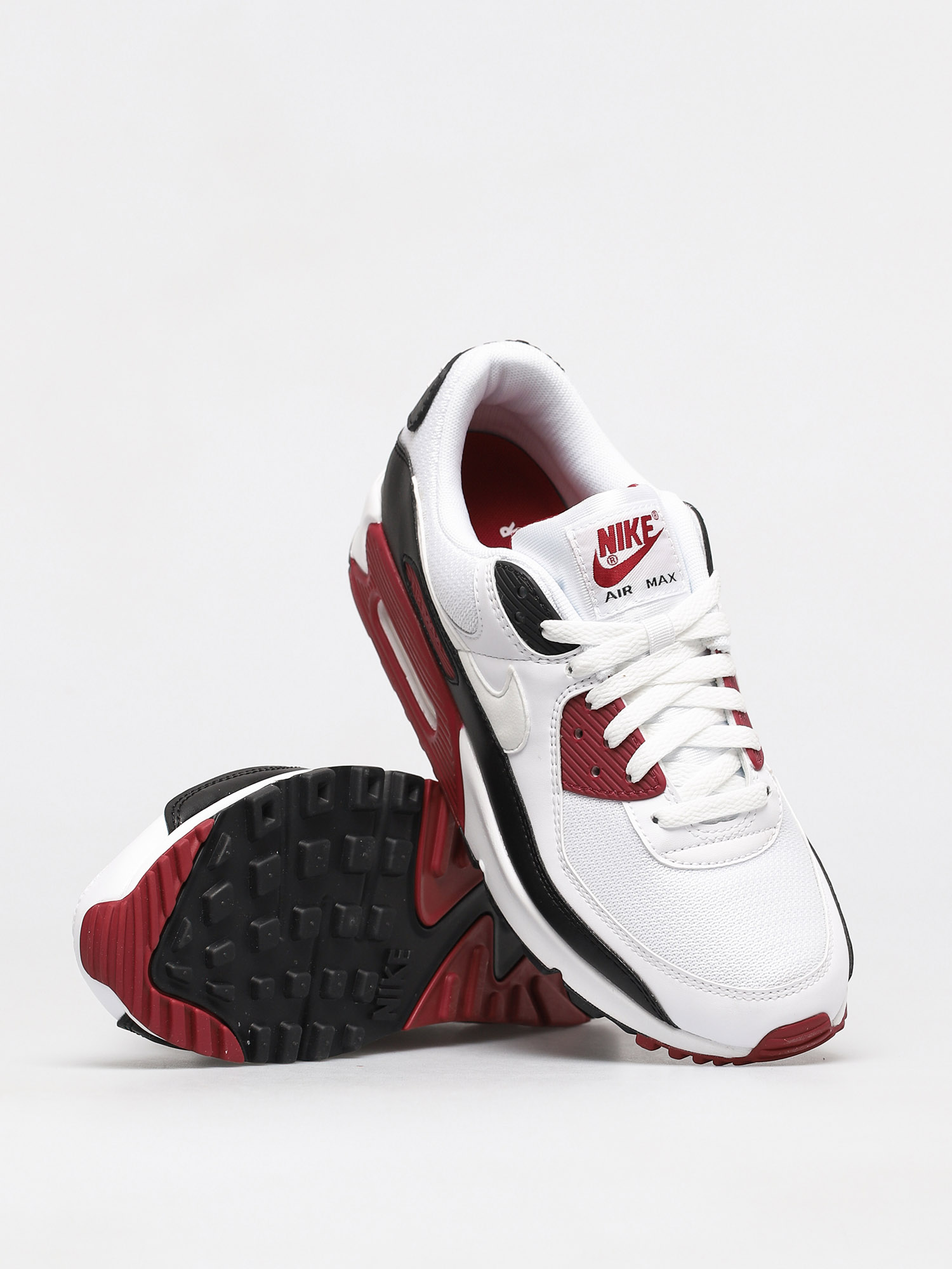 Buty Nike Air Max 90 (white/white new maroon black)