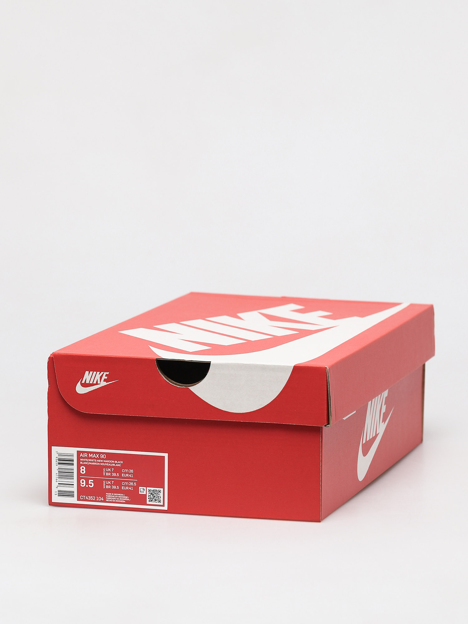 Buty Nike Air Max 90 (white/white new maroon black)