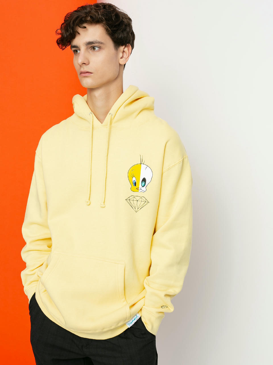 Bluza z kapturem Diamond Supply Co. X Ray HD (yellow)