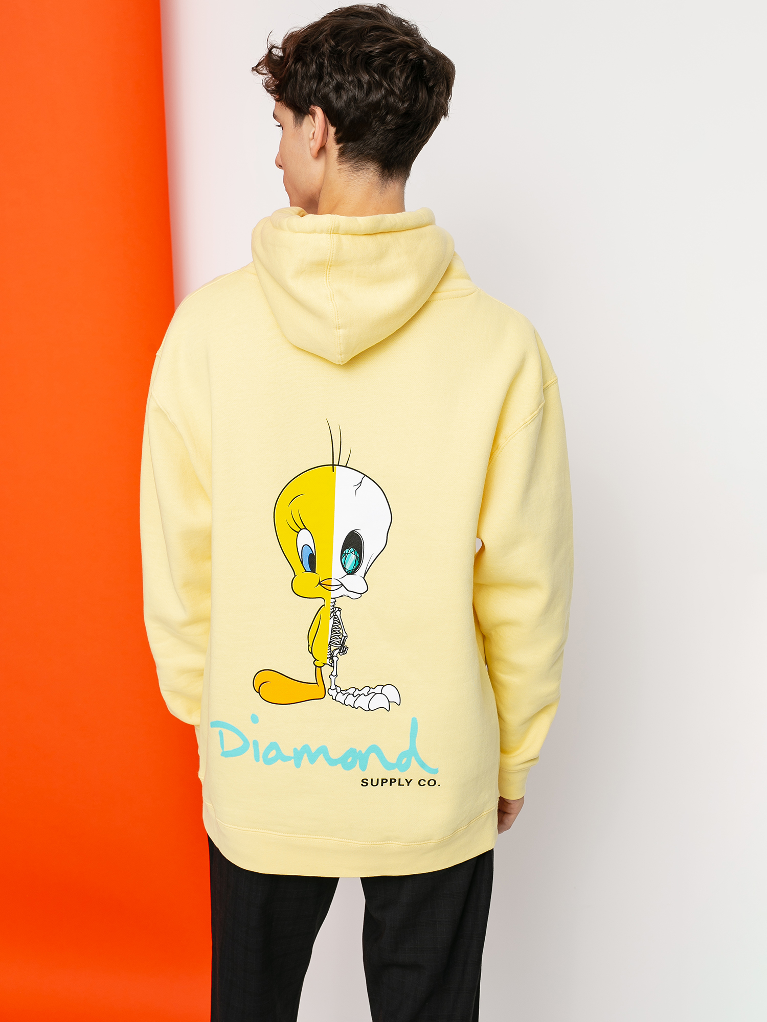 Bluza z kapturem Diamond Supply Co. X Ray HD (yellow)