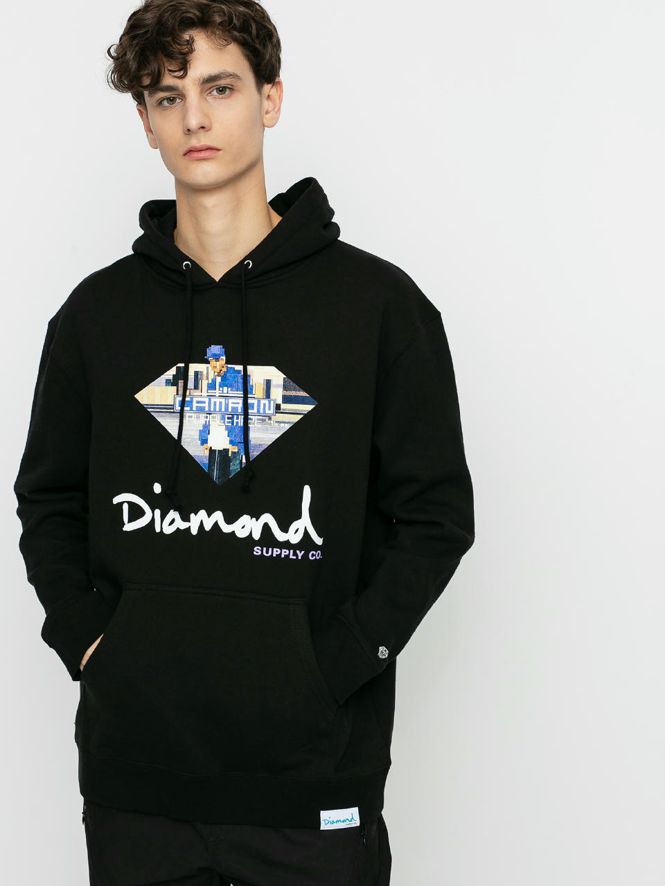 Bluza z kapturem Diamond Supply Co. Cam Ron Sign HD (black)