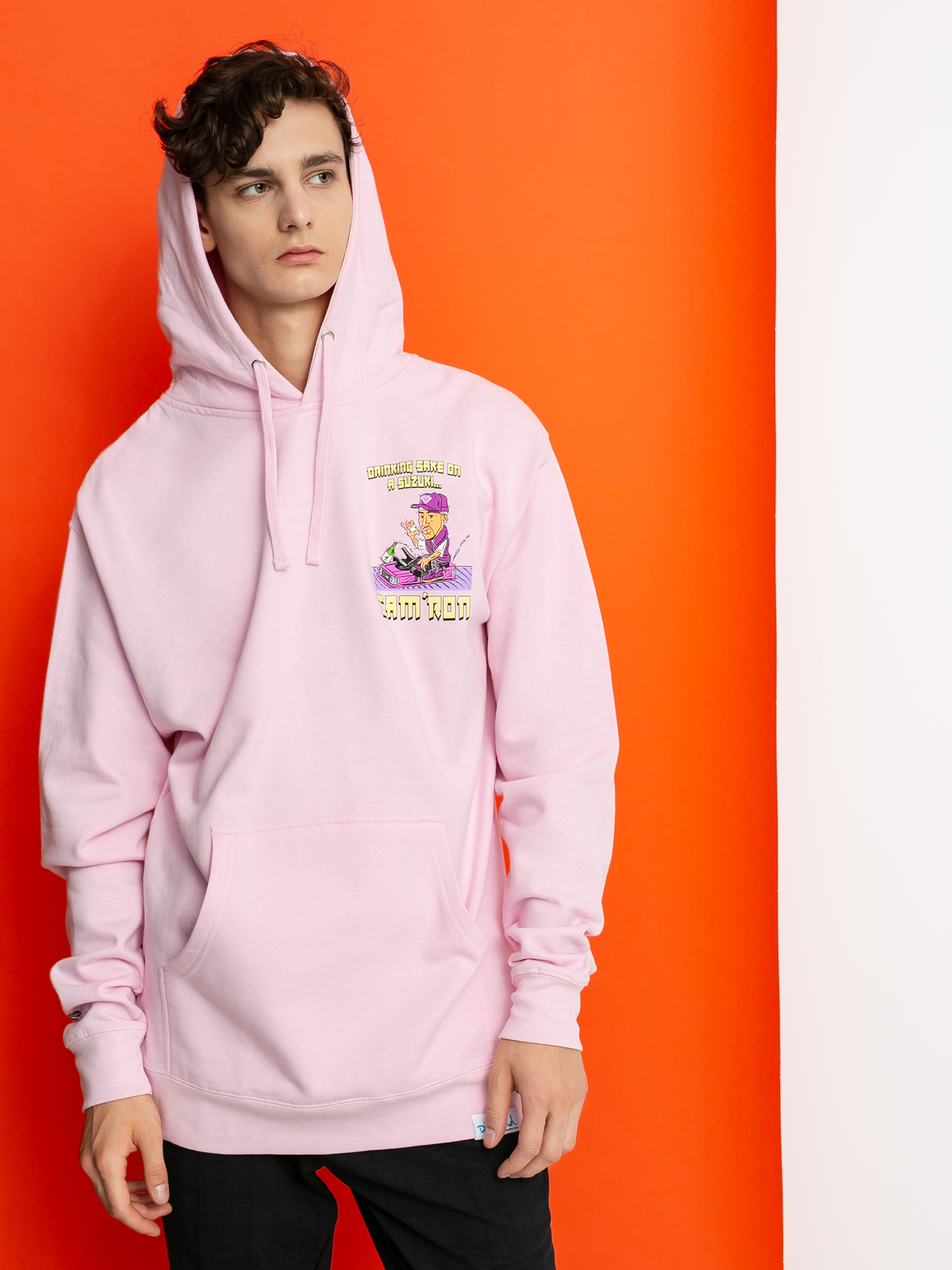 Bluza z kapturem Diamond Supply Co. Sake HD (pink)