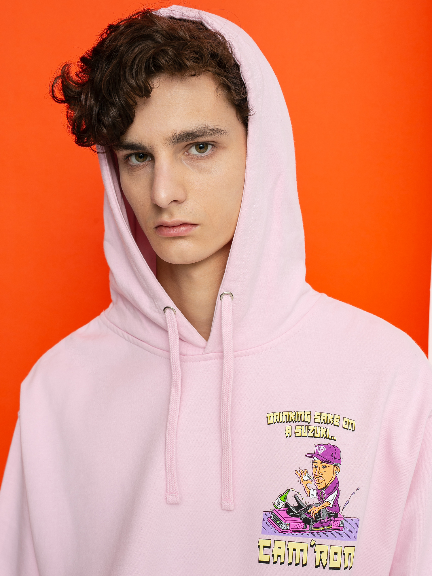 Bluza z kapturem Diamond Supply Co. Sake HD (pink)