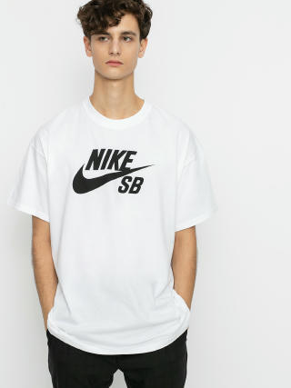 T-shirt Nike SB Logo (white/black)