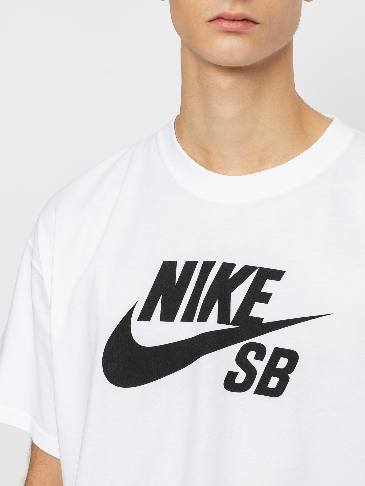 T-shirt Nike SB Logo (white/black)